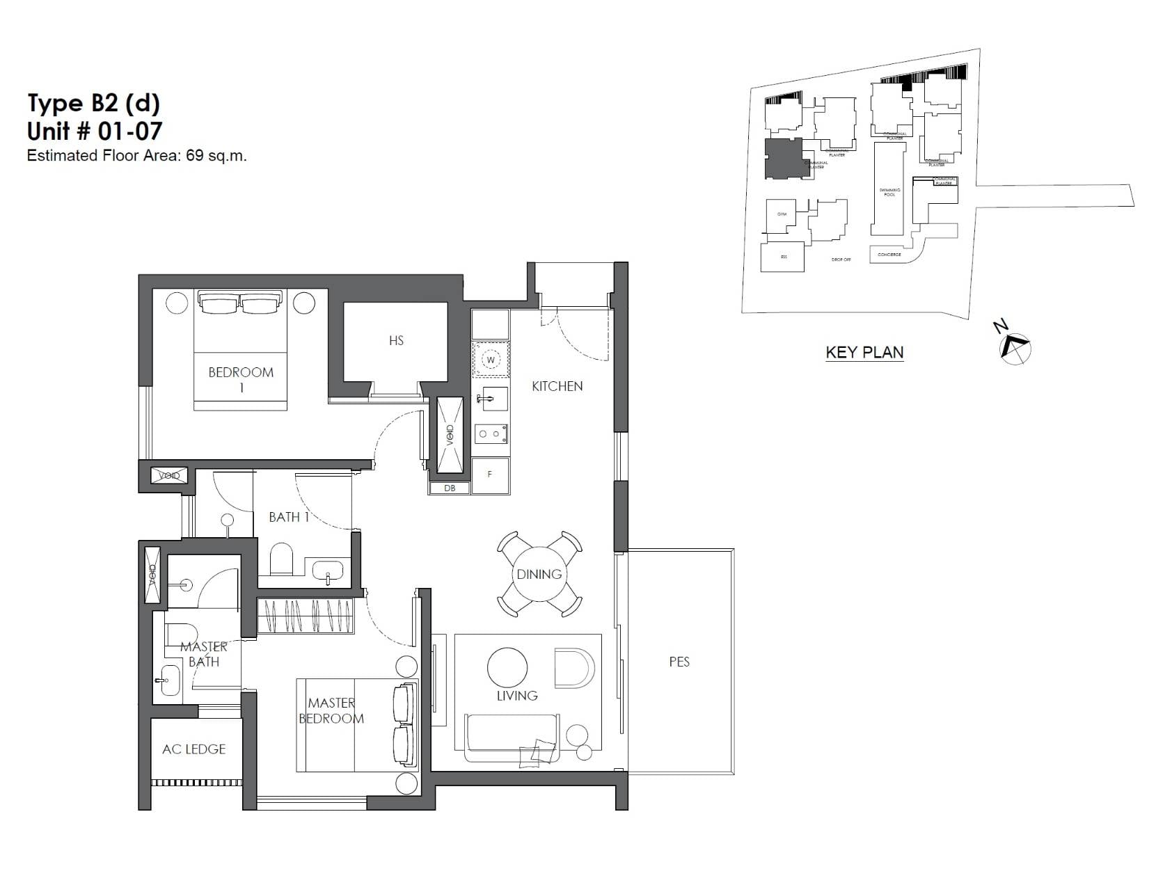 B2d floor plan