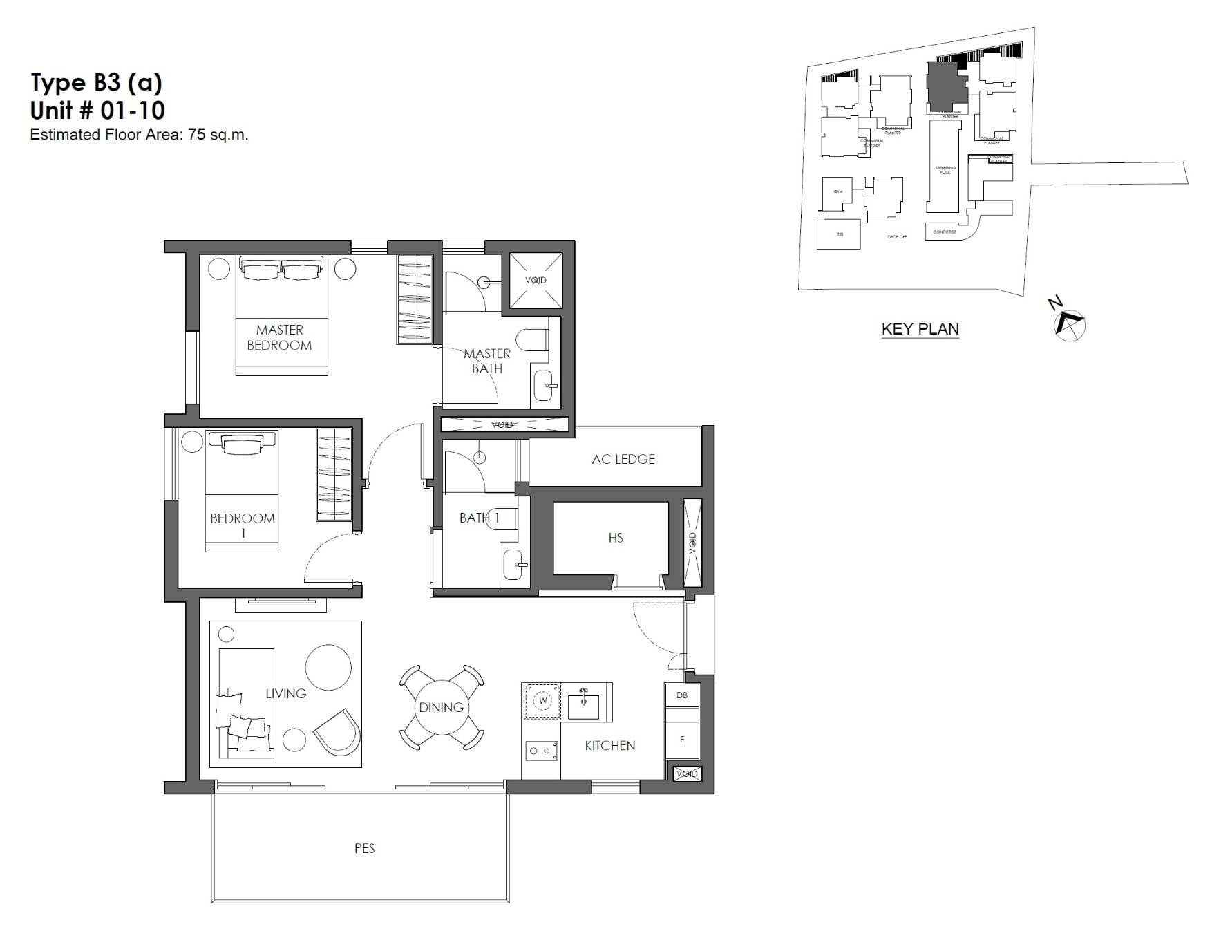 B3a floor plan