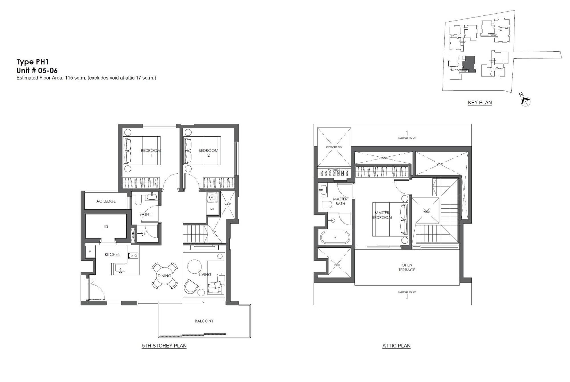 PH1 floor plan