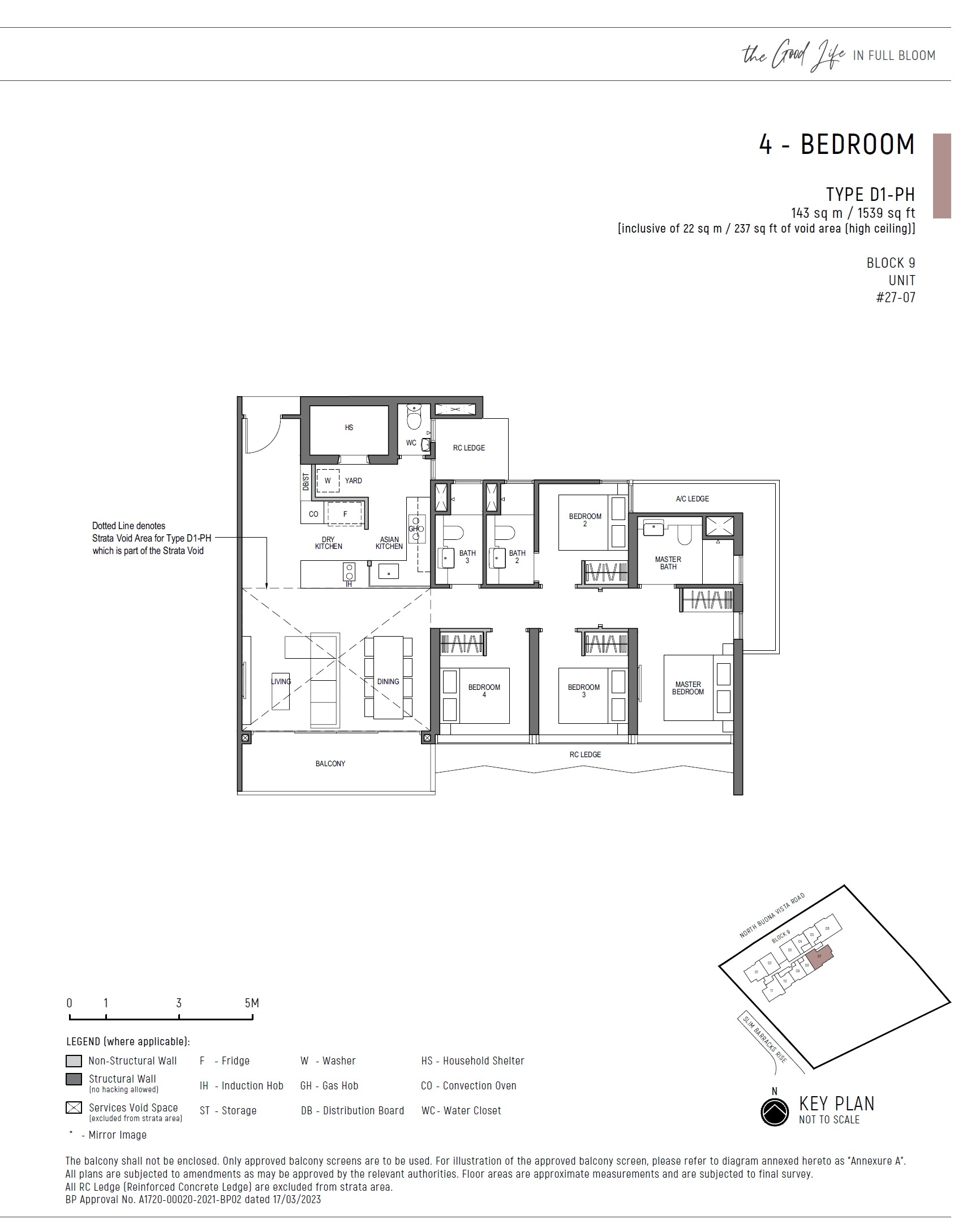 D1-PH floor plan