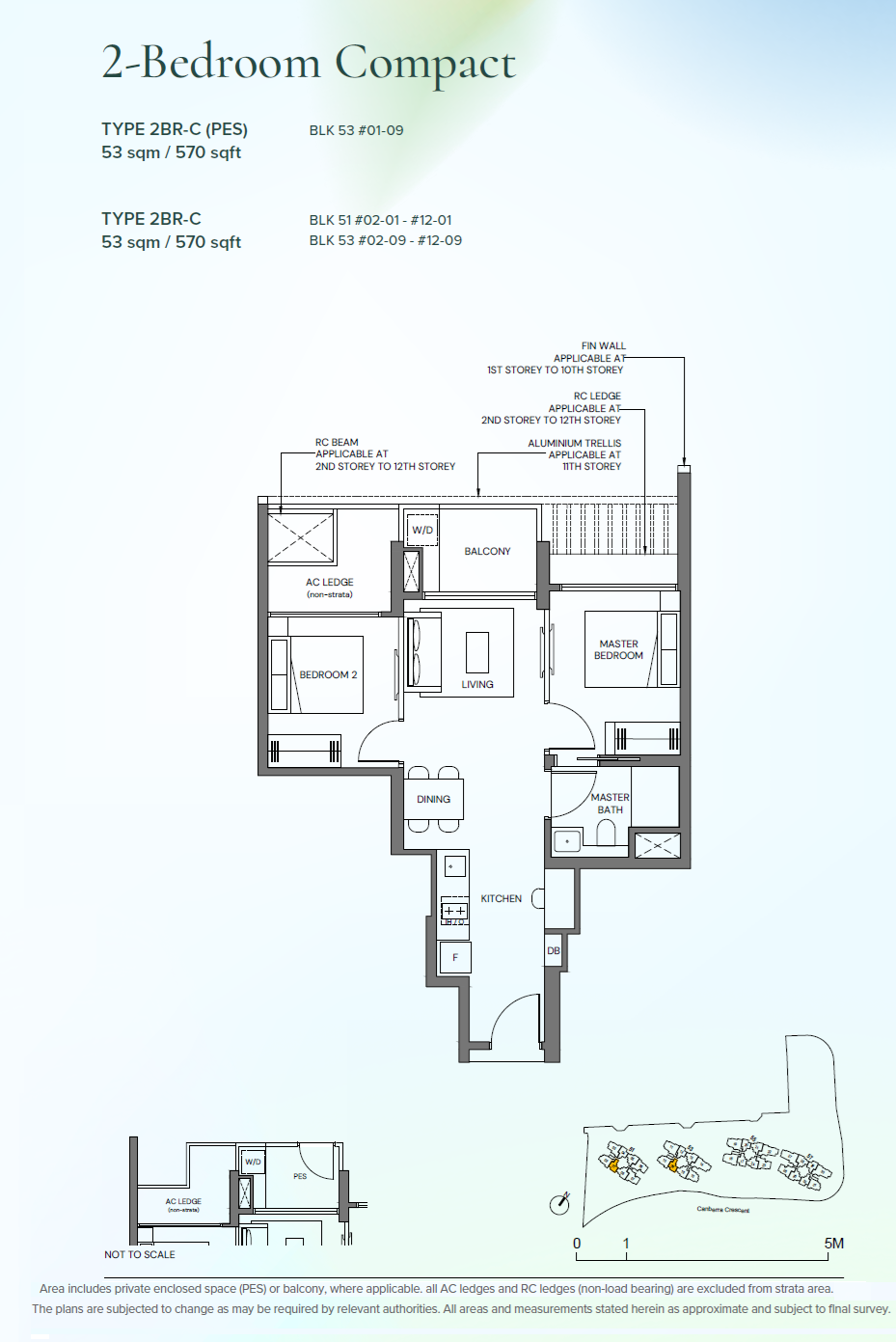 2BR-C floor plan