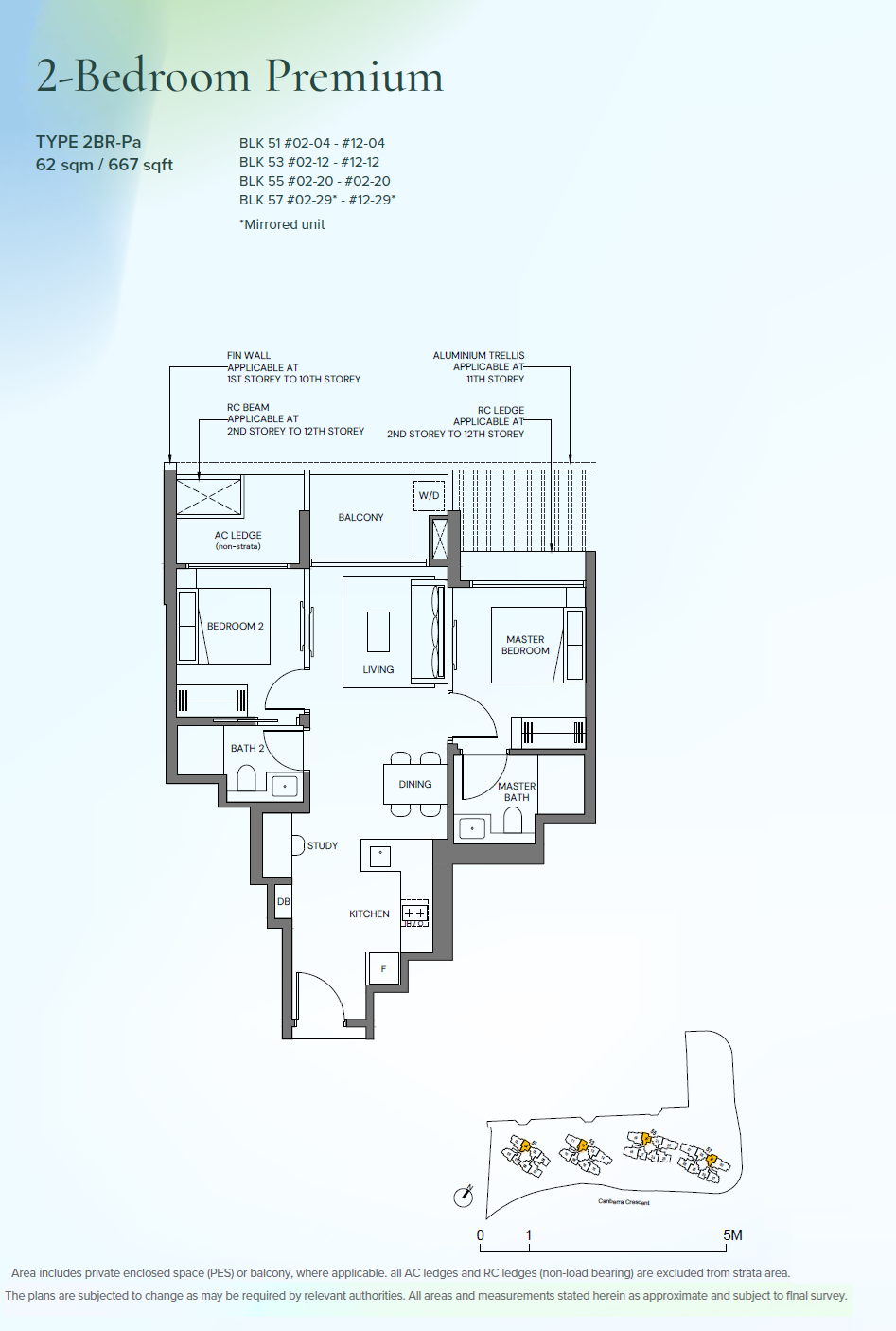 2BR-Pa floor plan