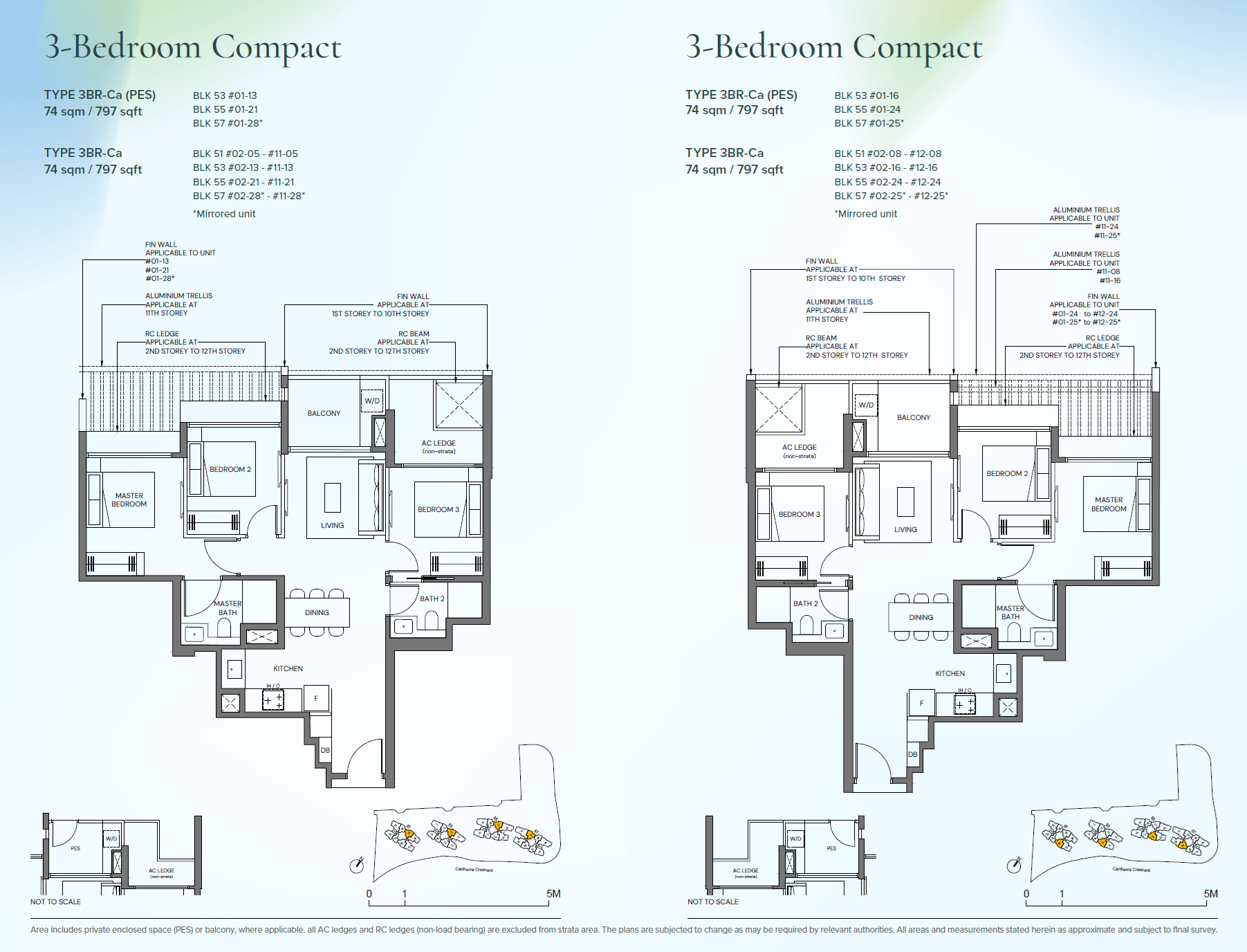 3BR-Ca(PES) floor plan