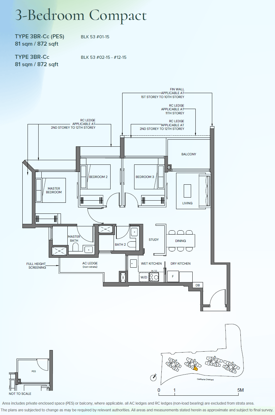 3BR-Cc(PES) floor plan