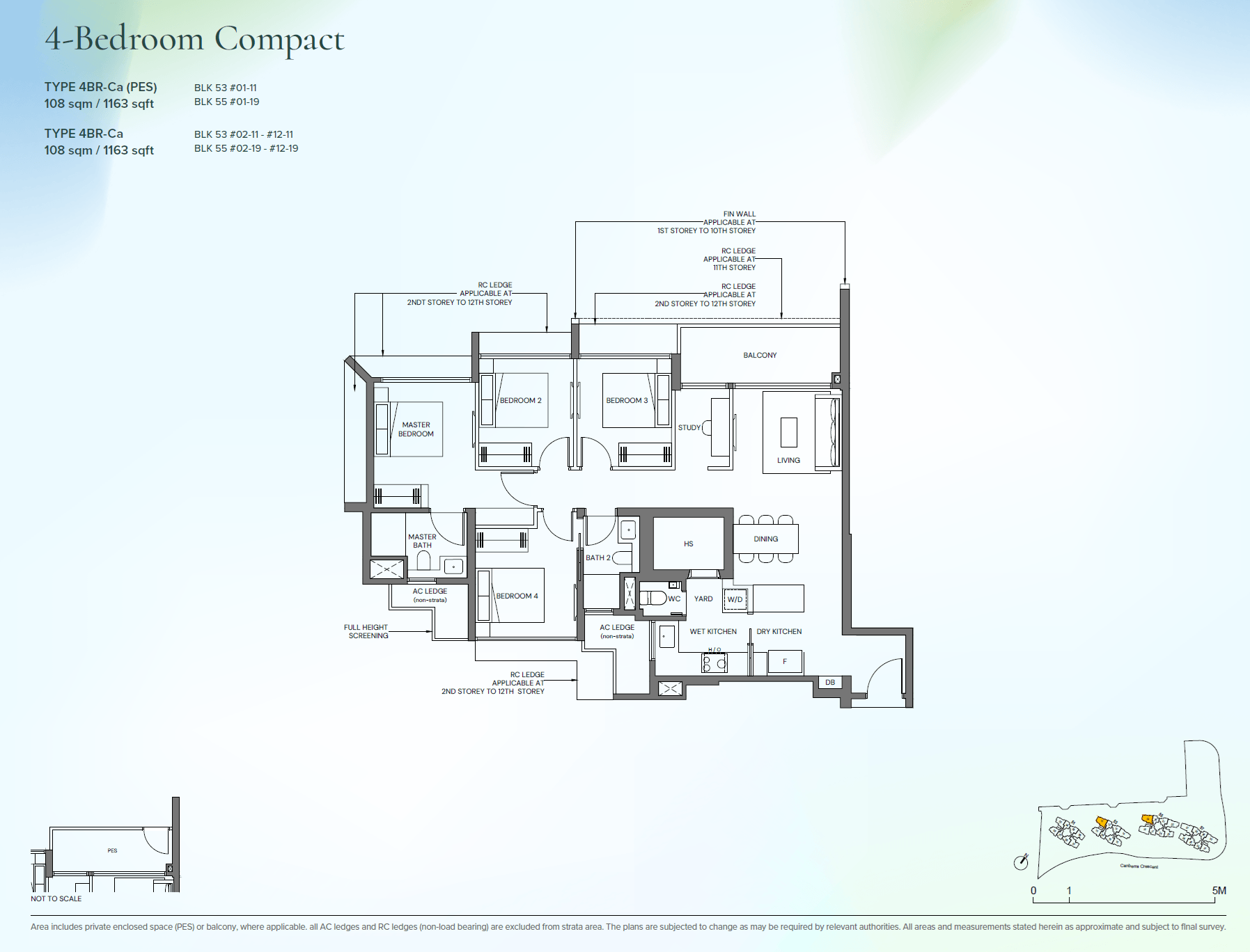 4BR-Ca(PES) floor plan