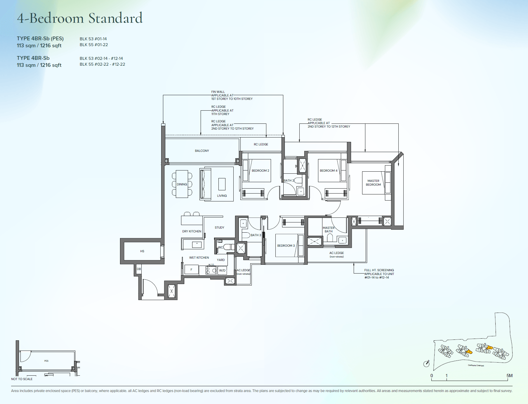 4BR-Sb(PES) floor plan