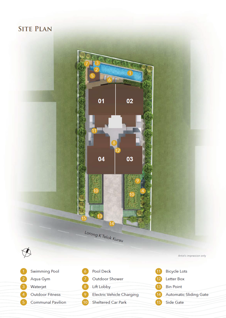 K Suites site plan 1 — new launch condo in Singapore