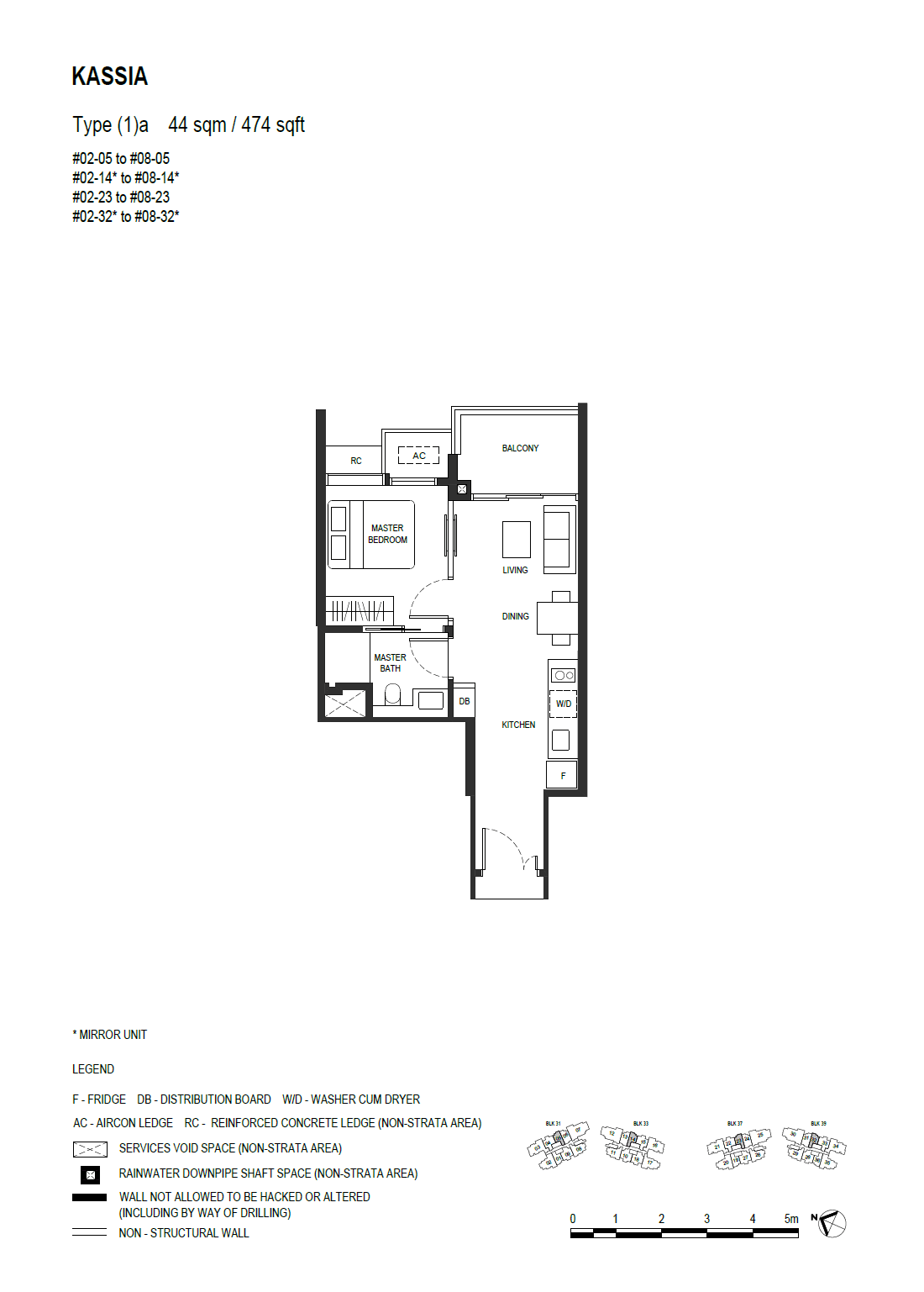 (1)a floor plan