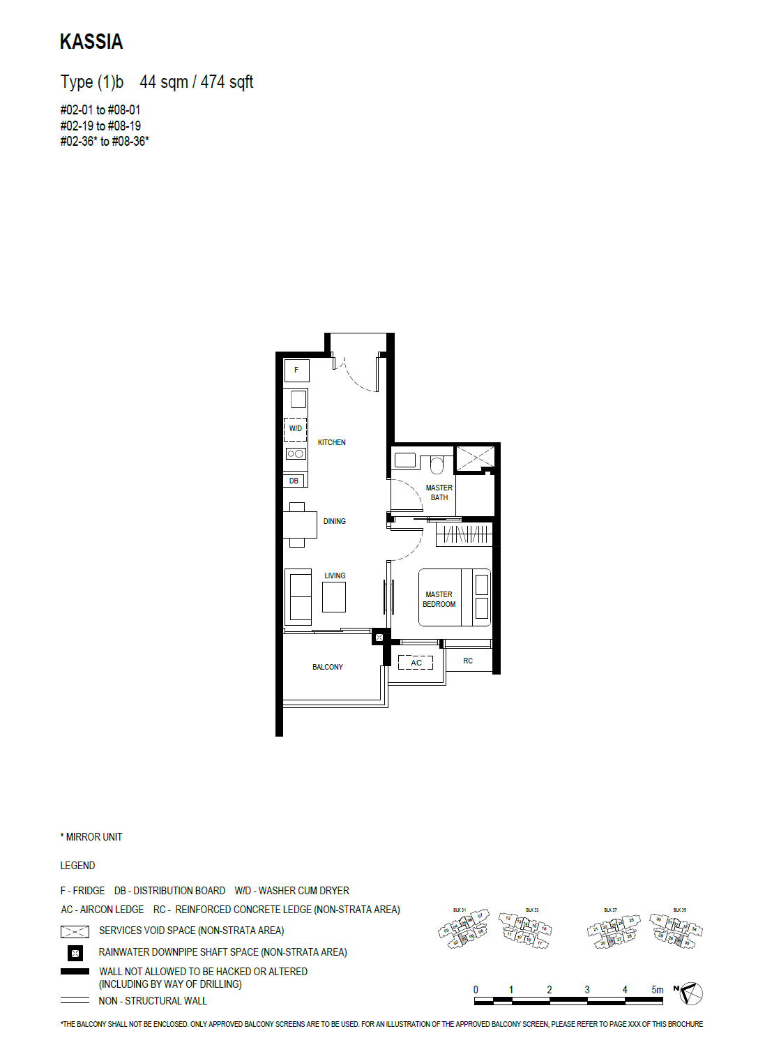 (1)b floor plan