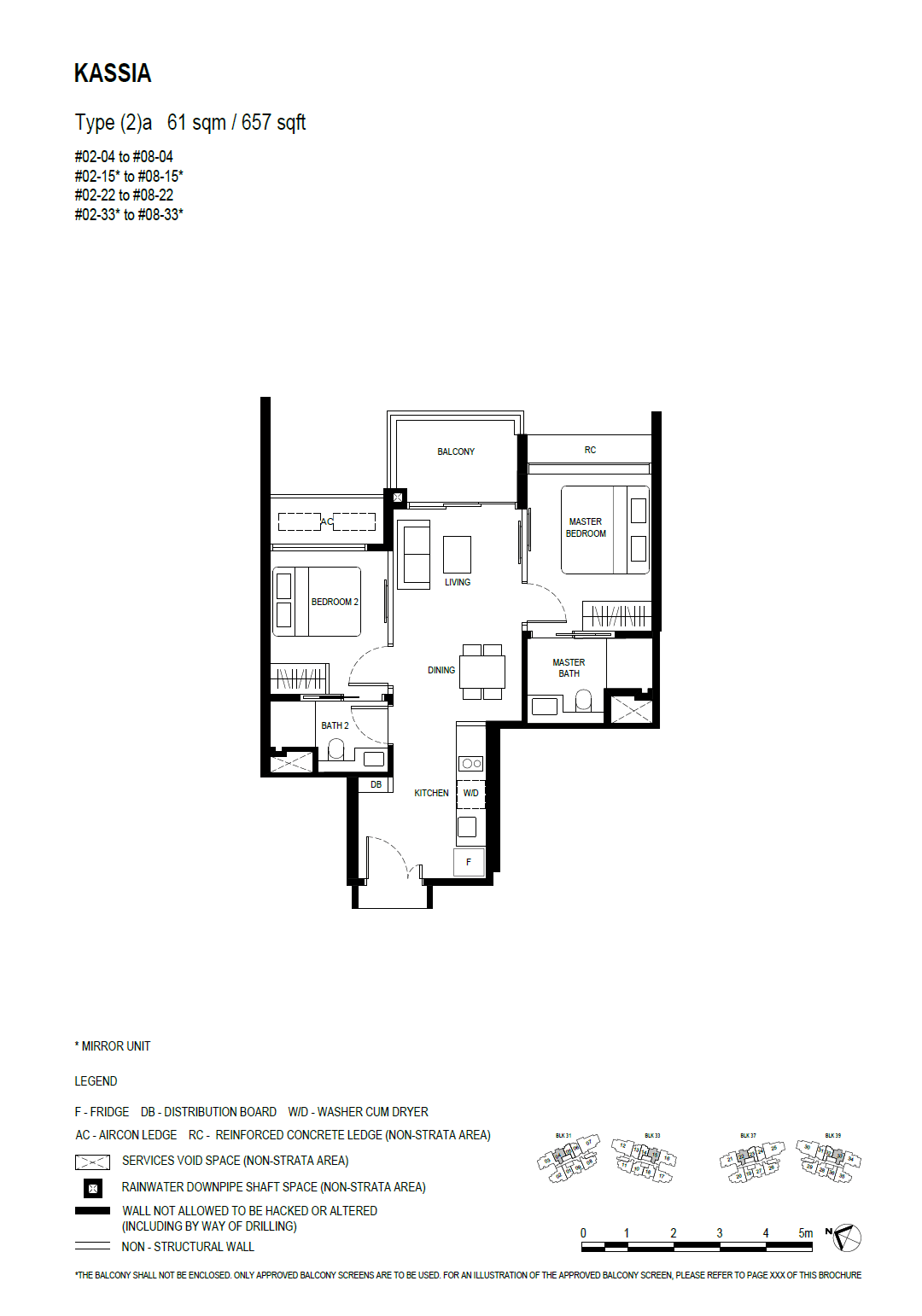 (2)a floor plan