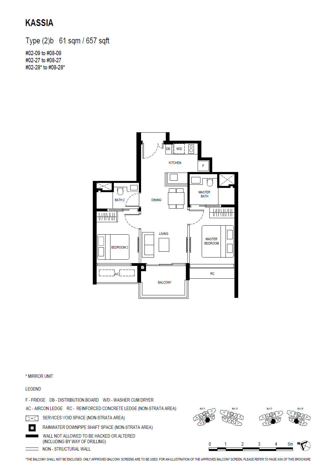 (2)b floor plan