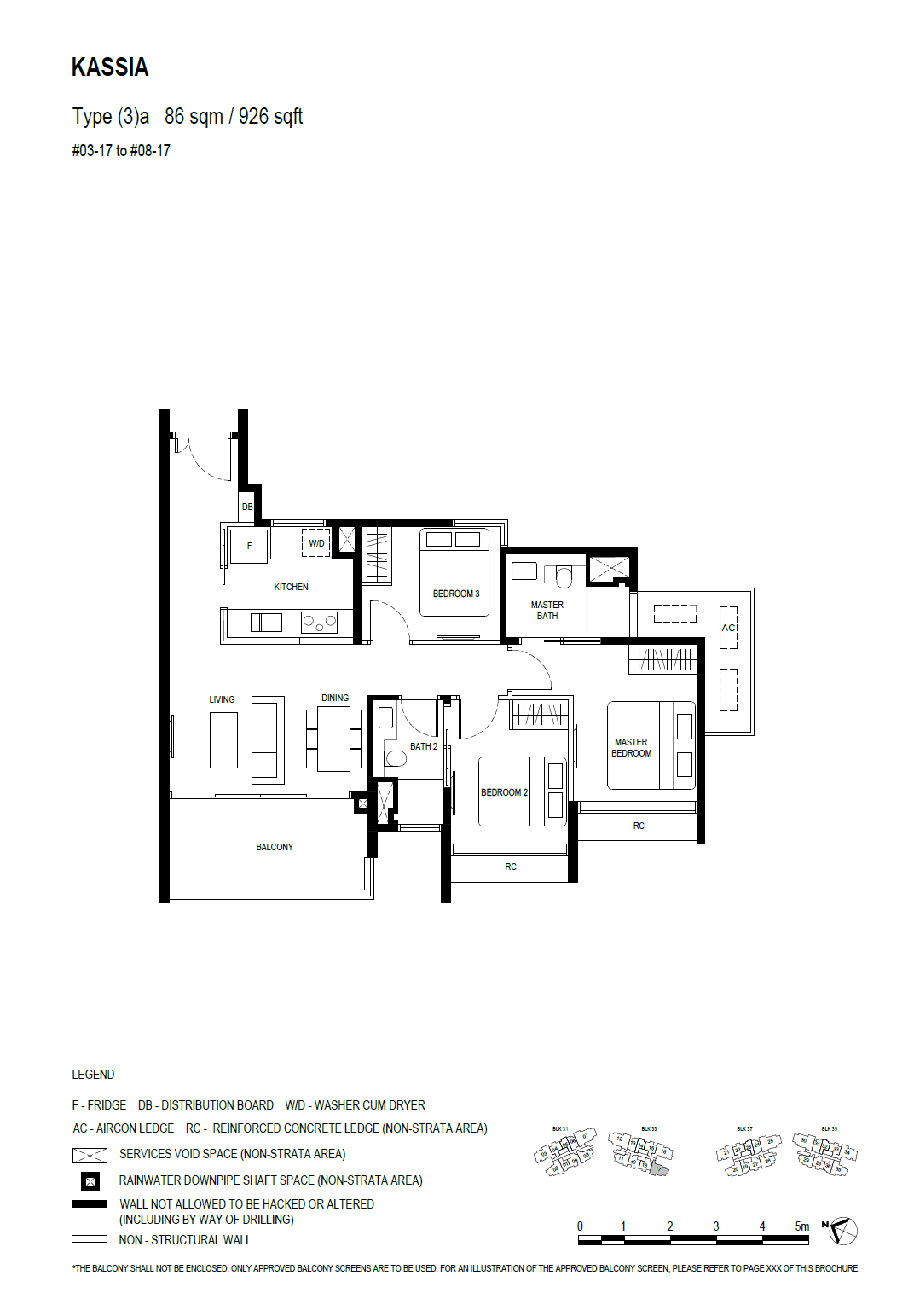 (3)a floor plan