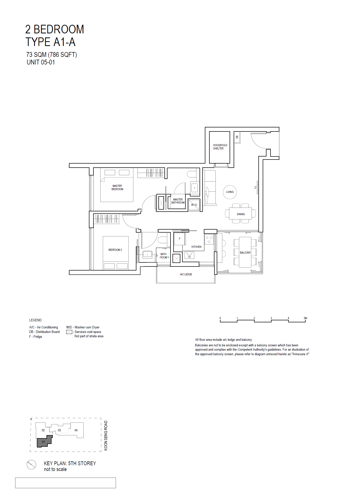 A1-A floor plan