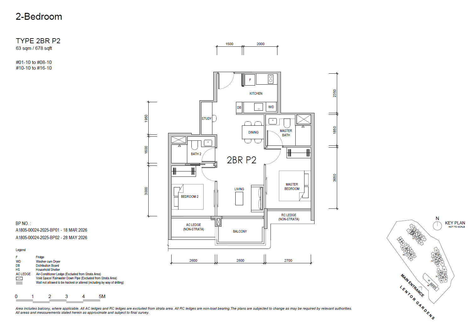 2BRP2 floor plan