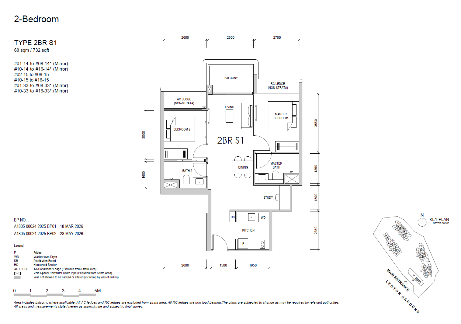 2BRS1 floor plan