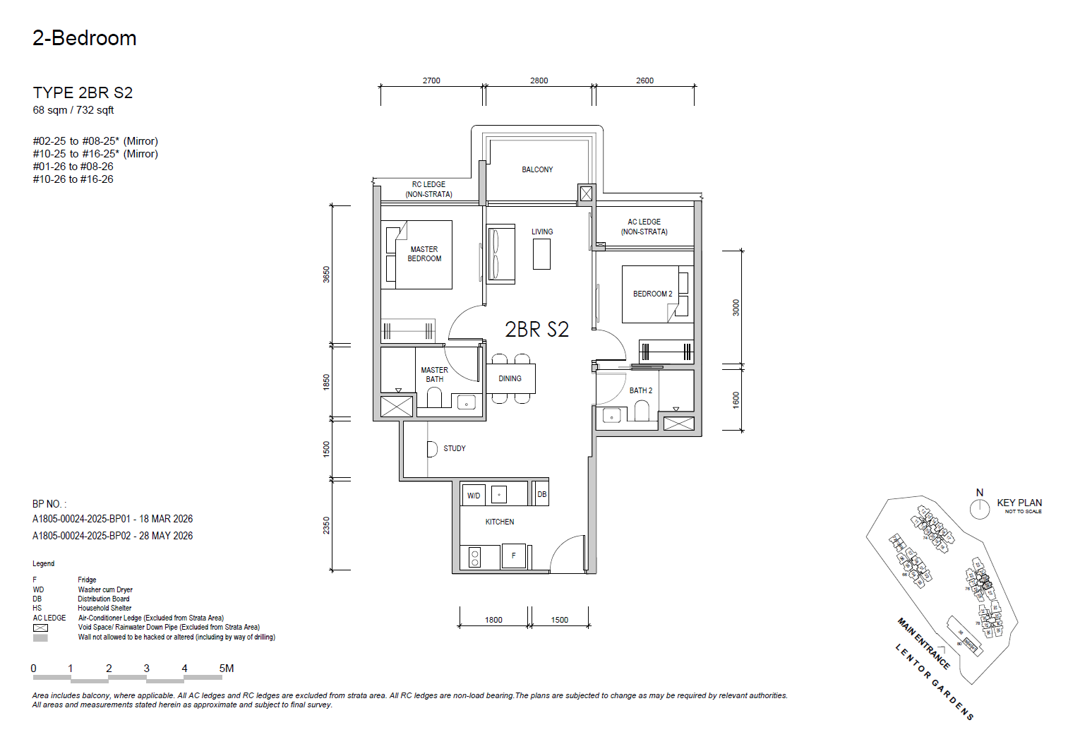 2BRS2 floor plan