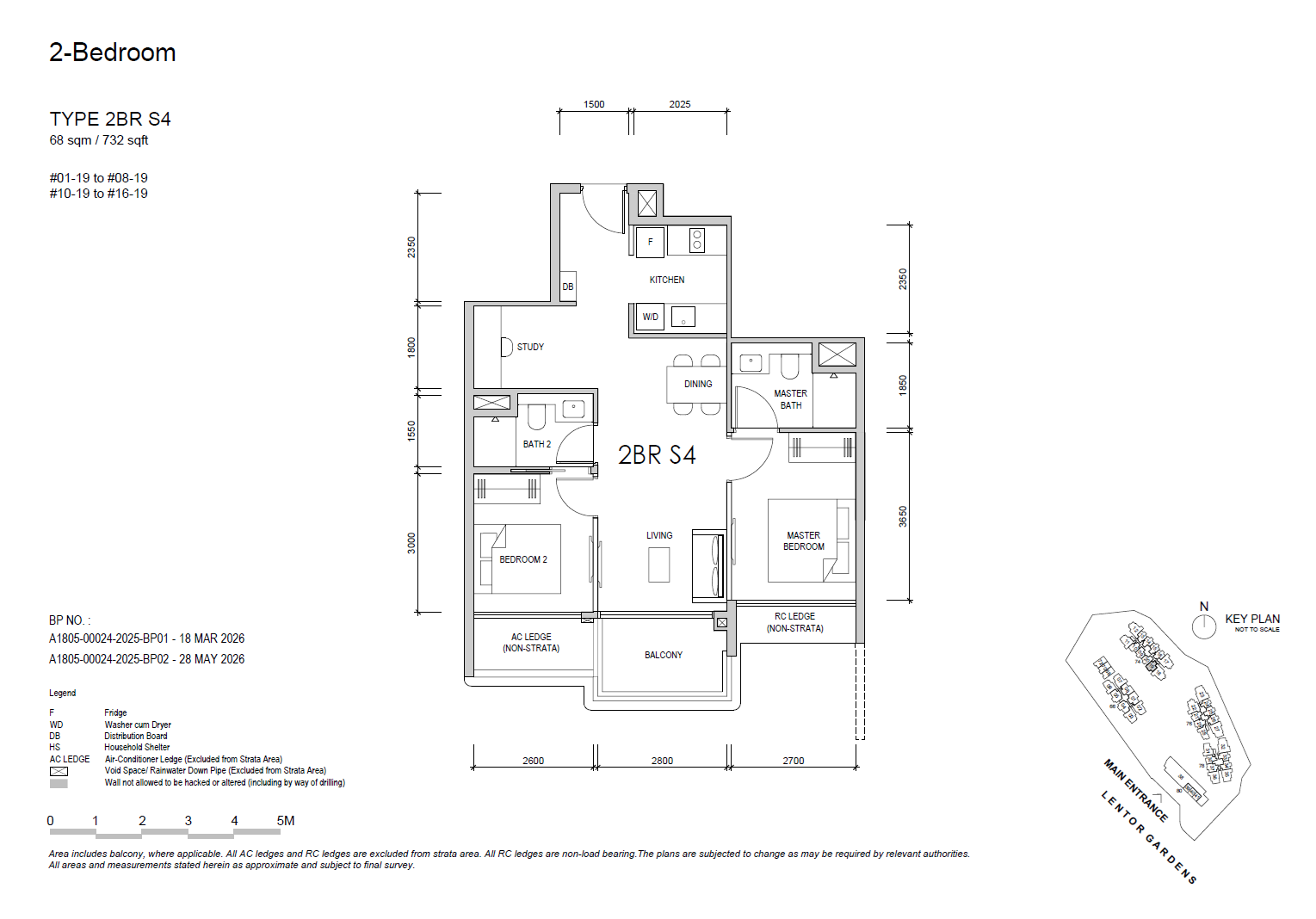 2BRS4 floor plan