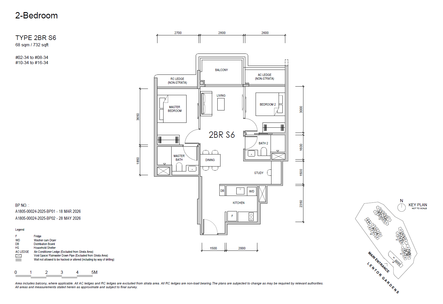 2BRS6 floor plan