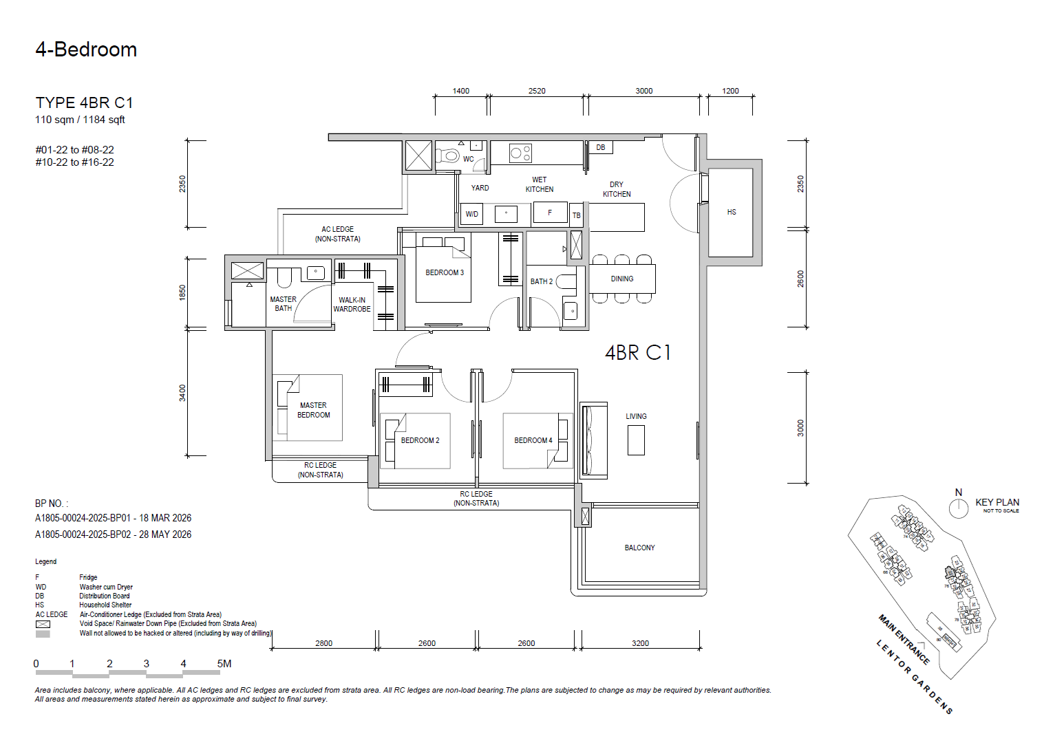 4BRC1 floor plan