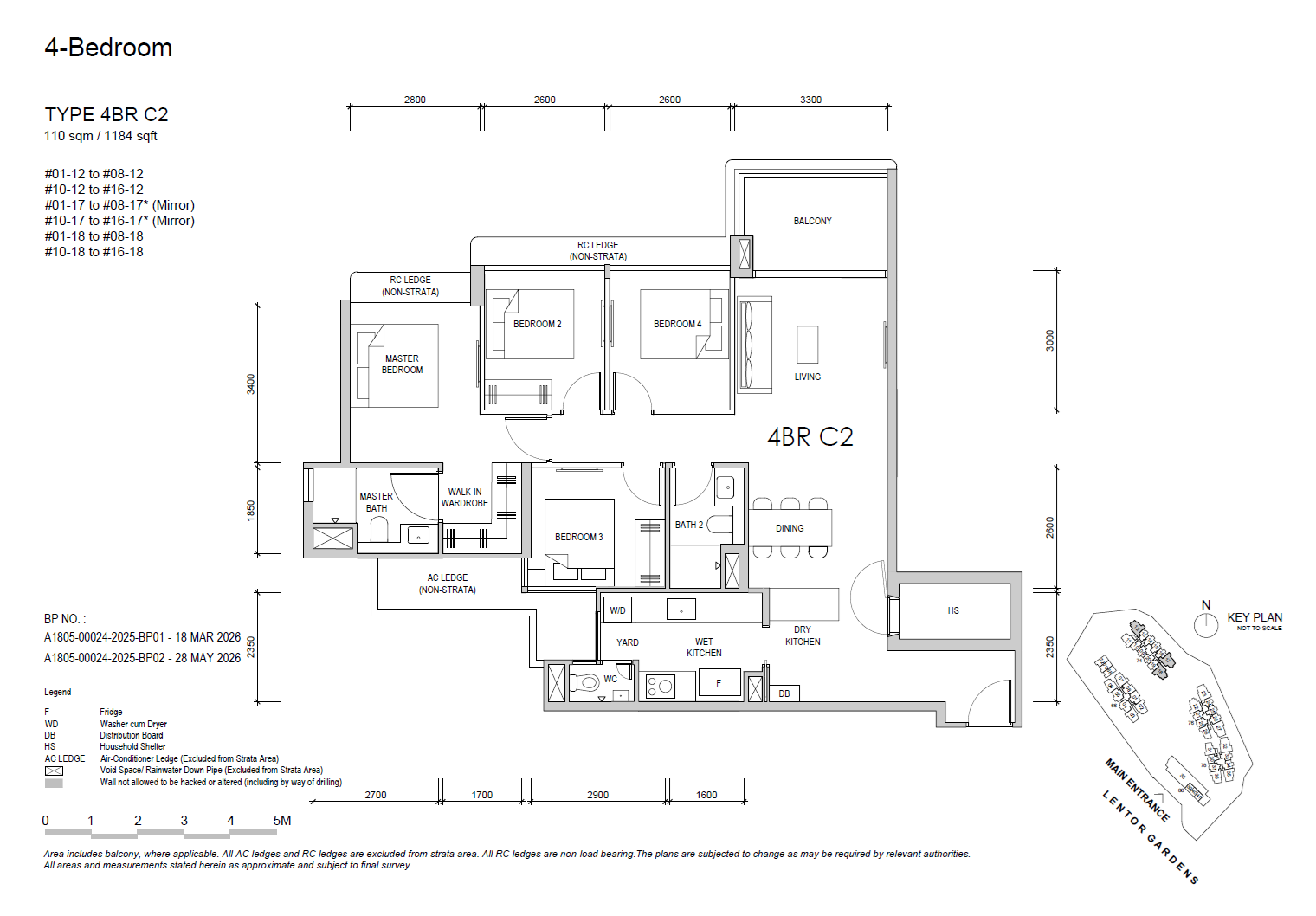 4BRC2 floor plan