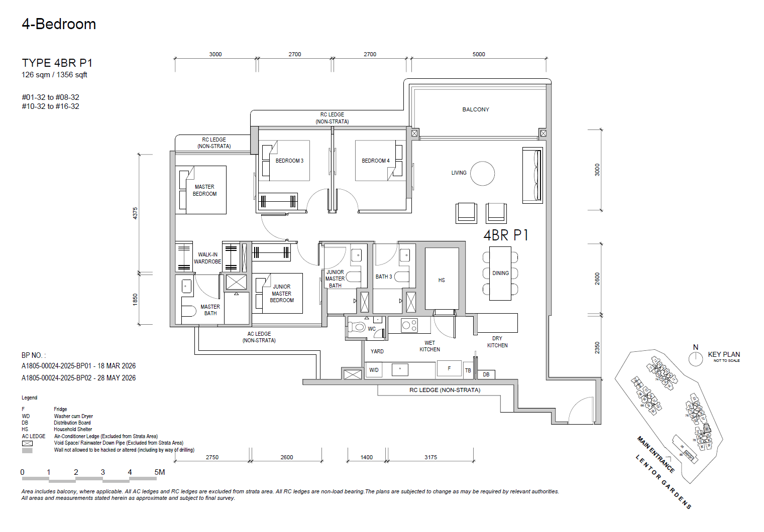 4BRP1 floor plan