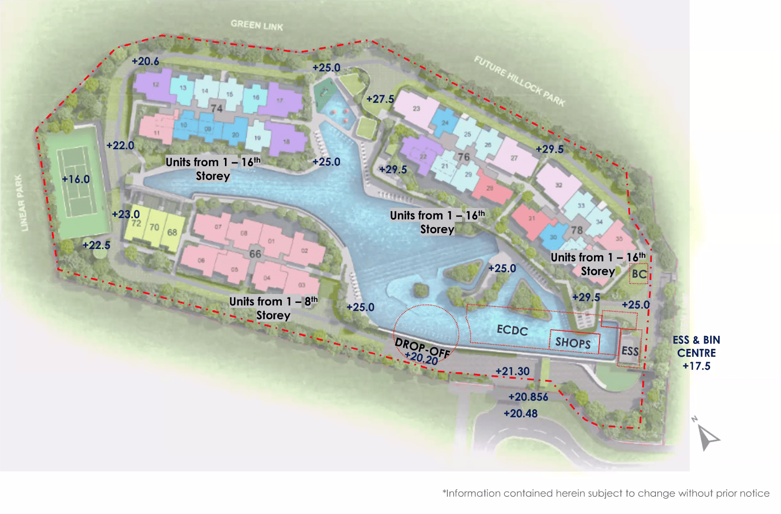 Lentor Gardens Residences 伦多花园 site plan 2