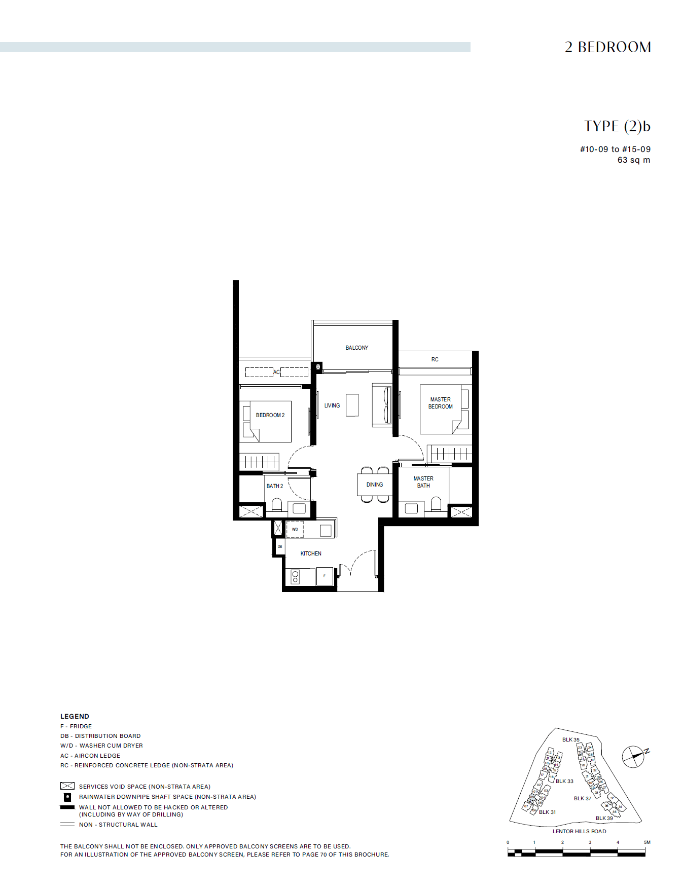 (2)b floor plan