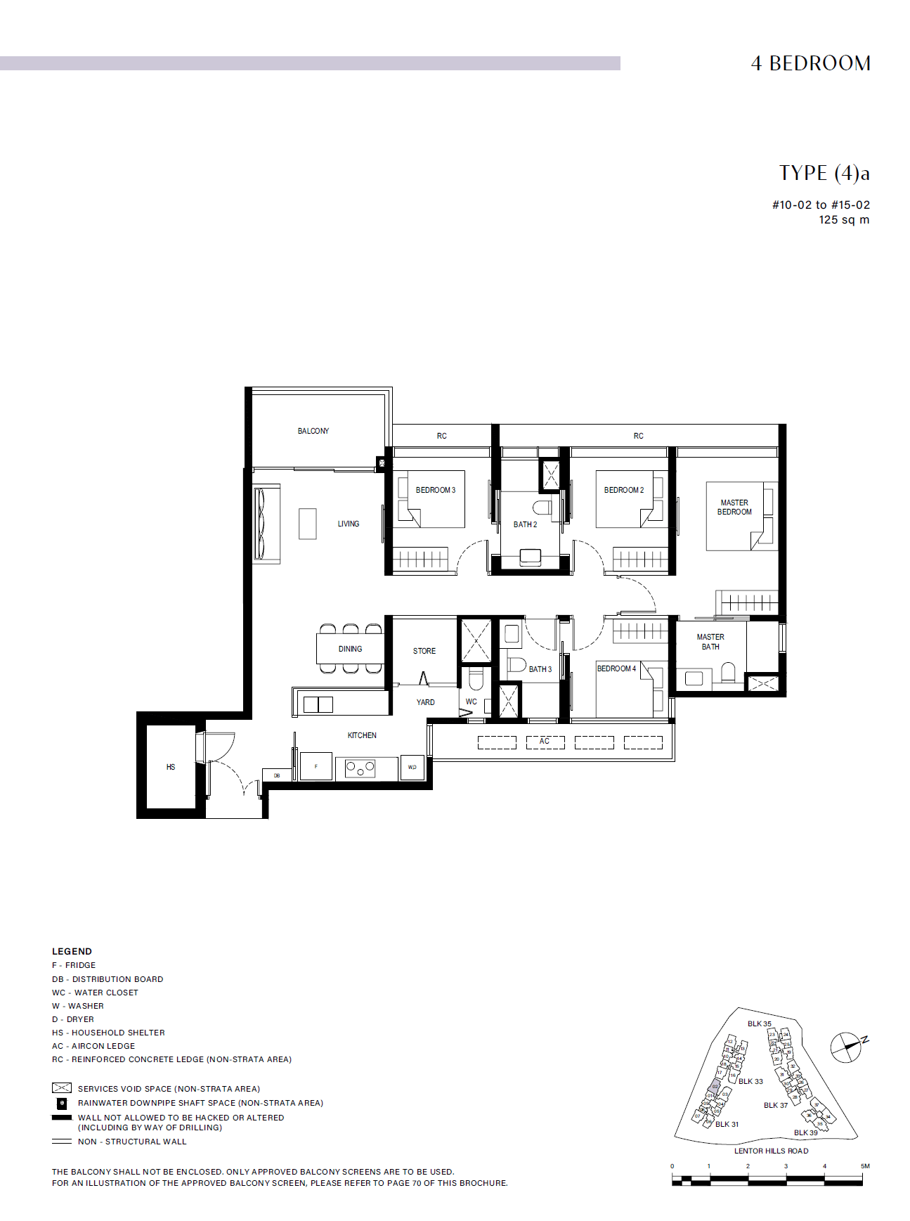 (4)a floor plan