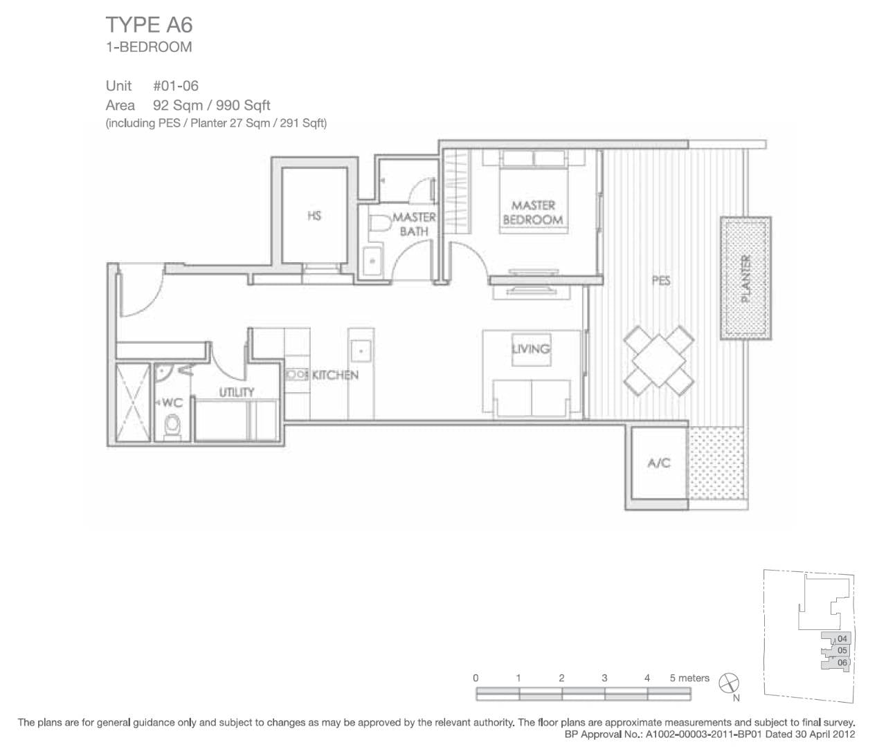 a6 floor plan