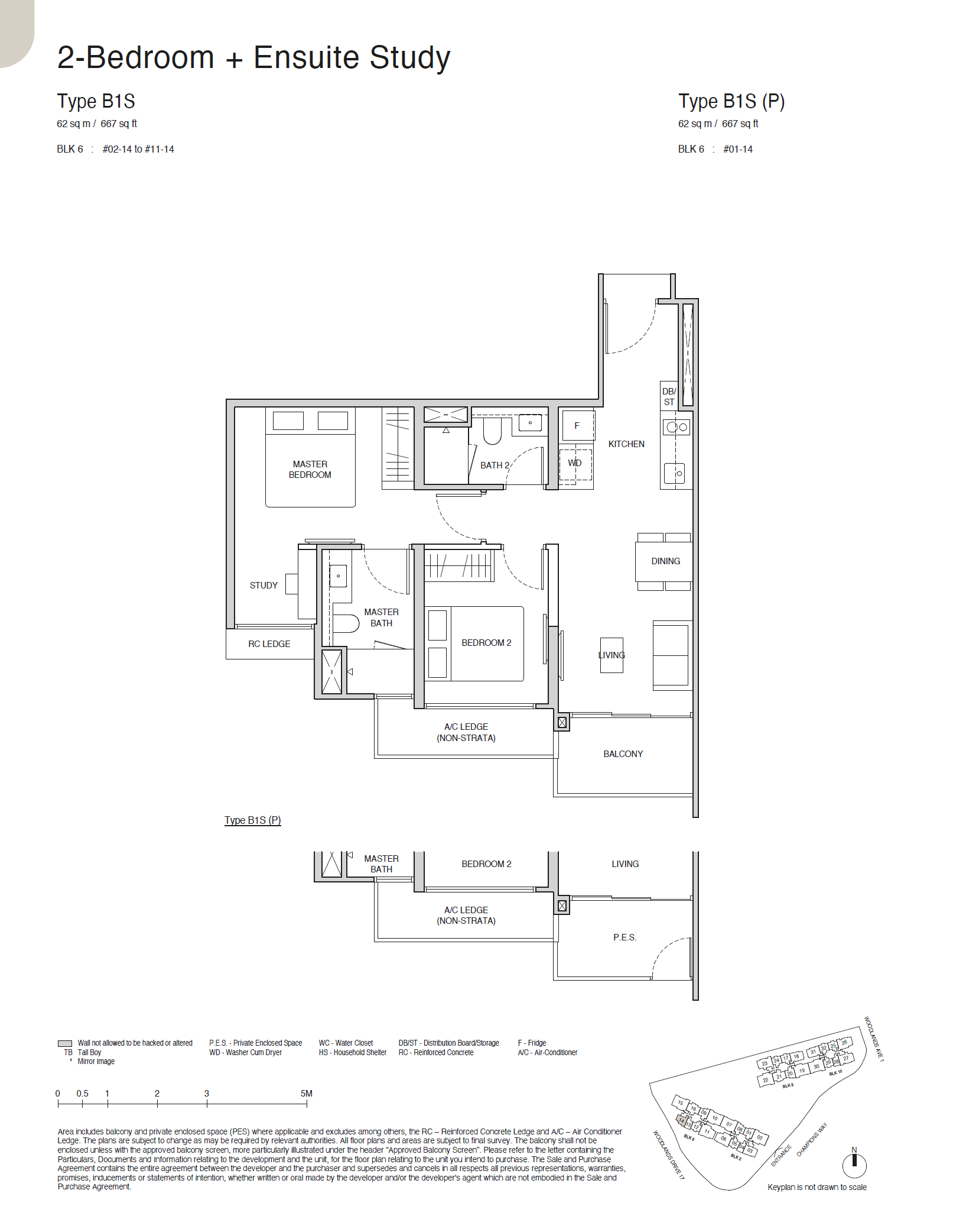 B1S(P) floor plan