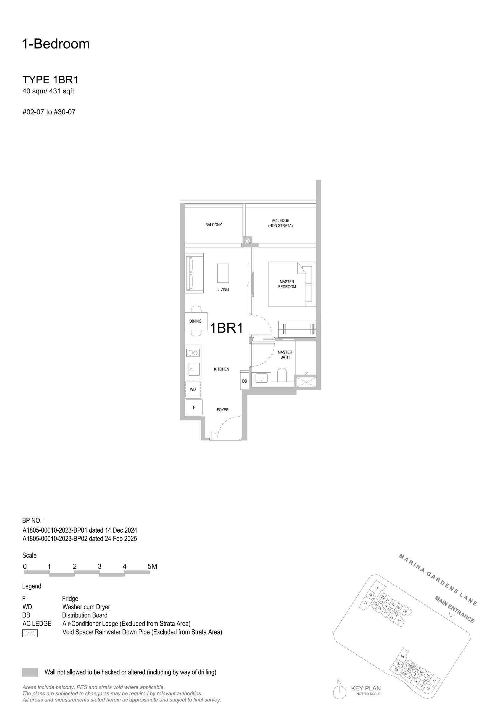 1BR1 floor plan
