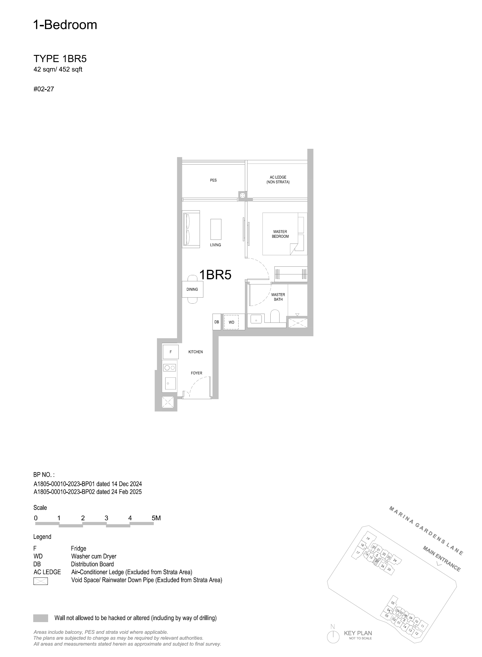 1BR5 floor plan