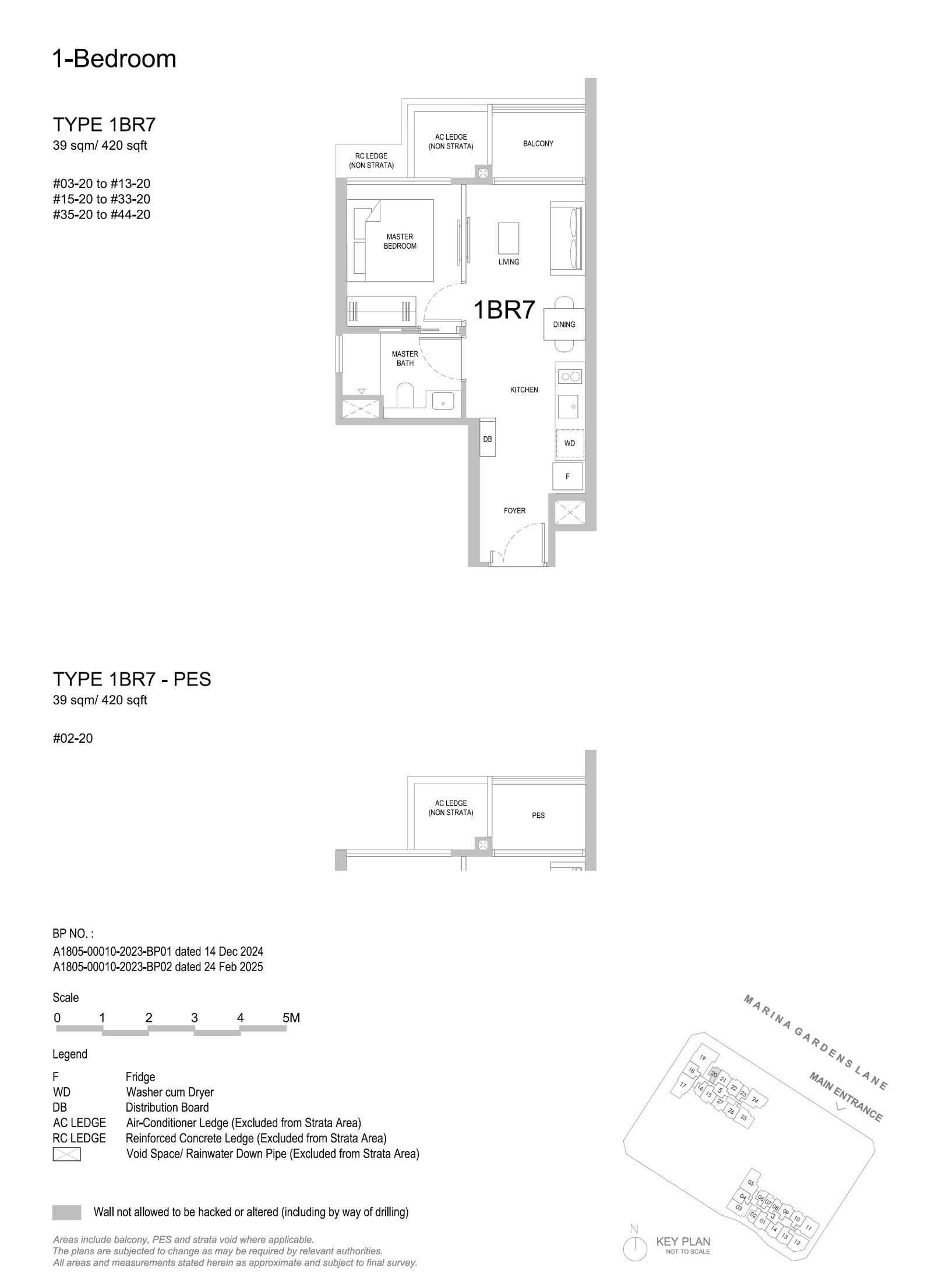 1BR7PES floor plan