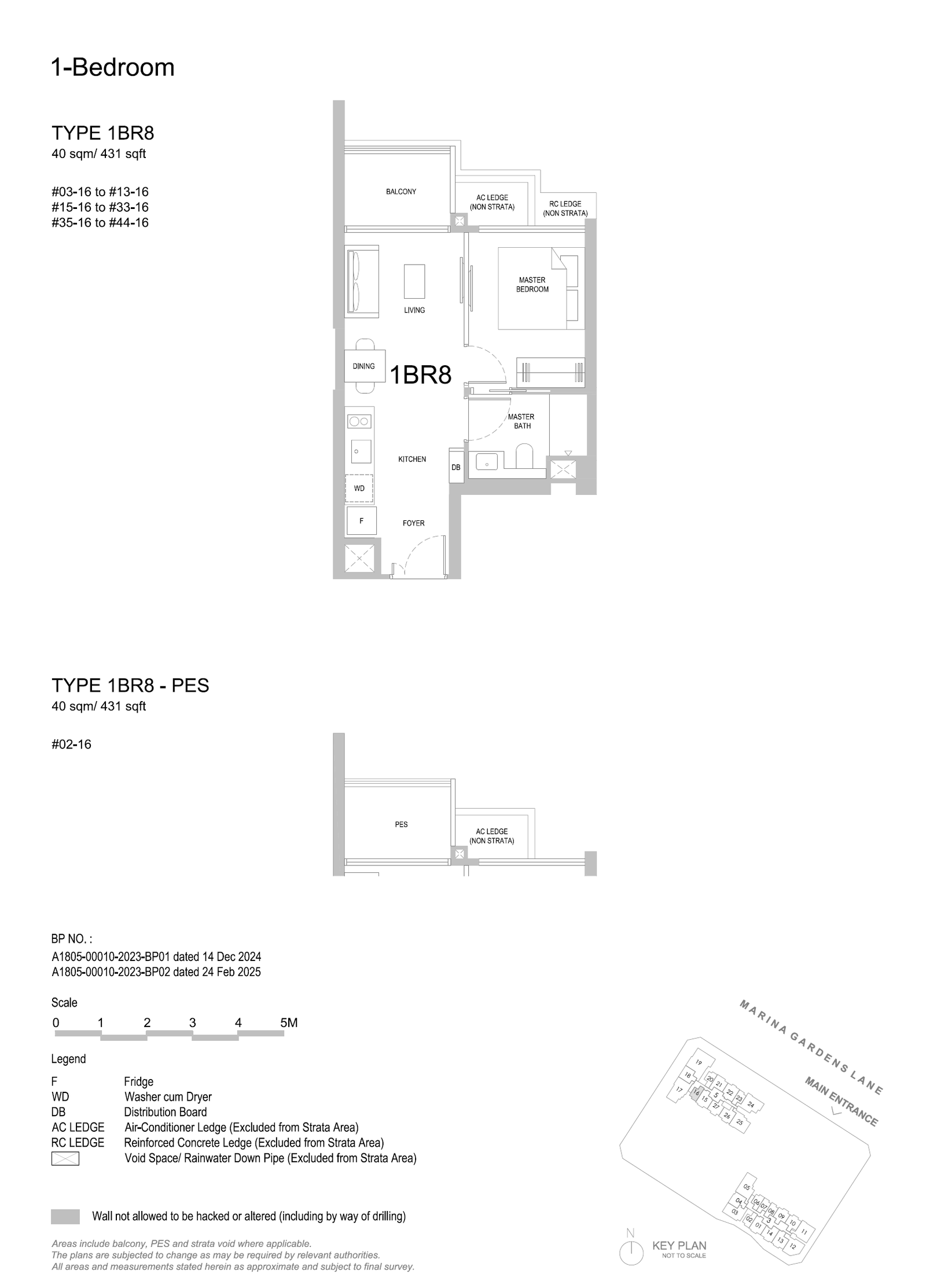 1BR8PES floor plan