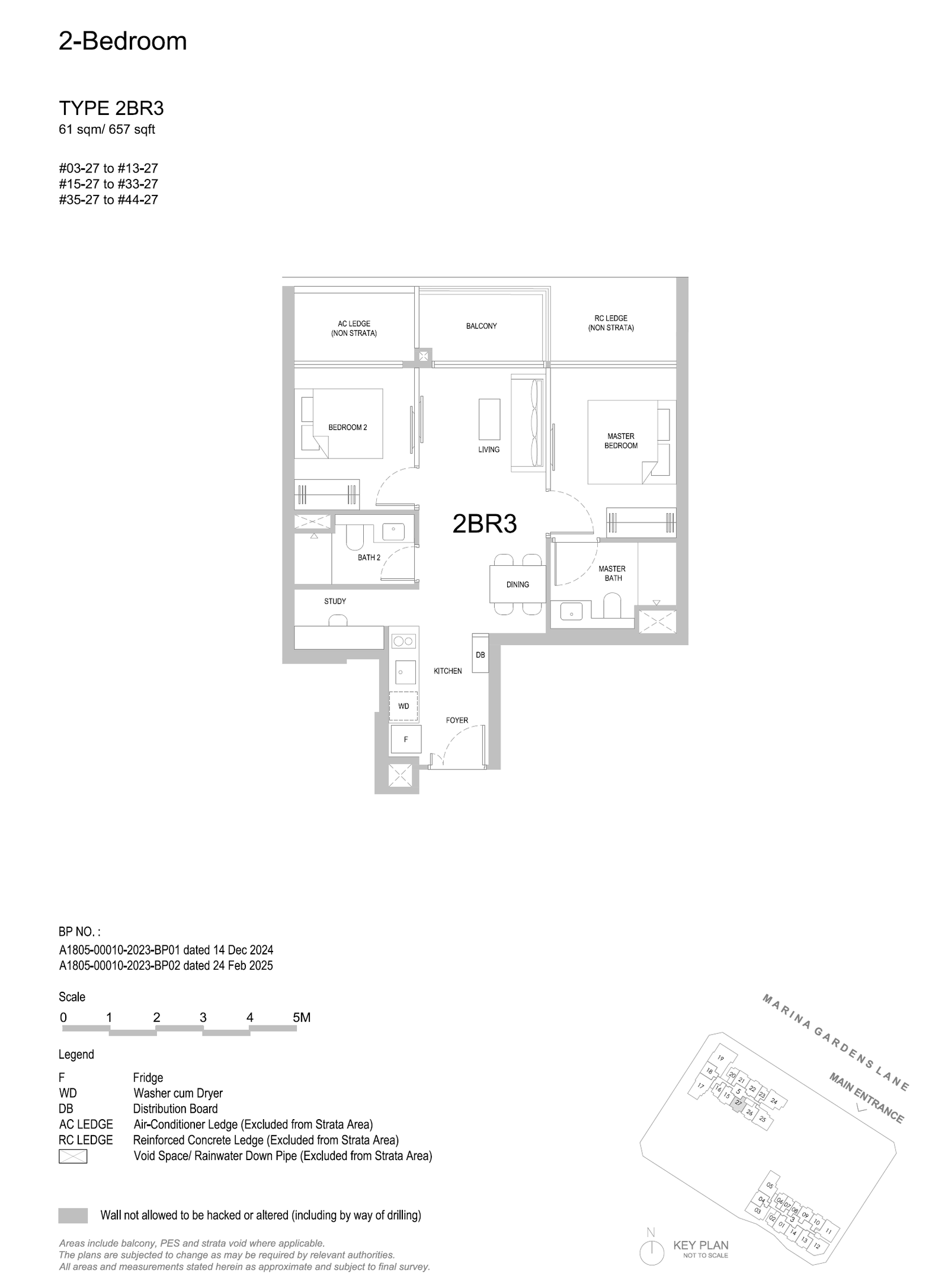2BR3 floor plan