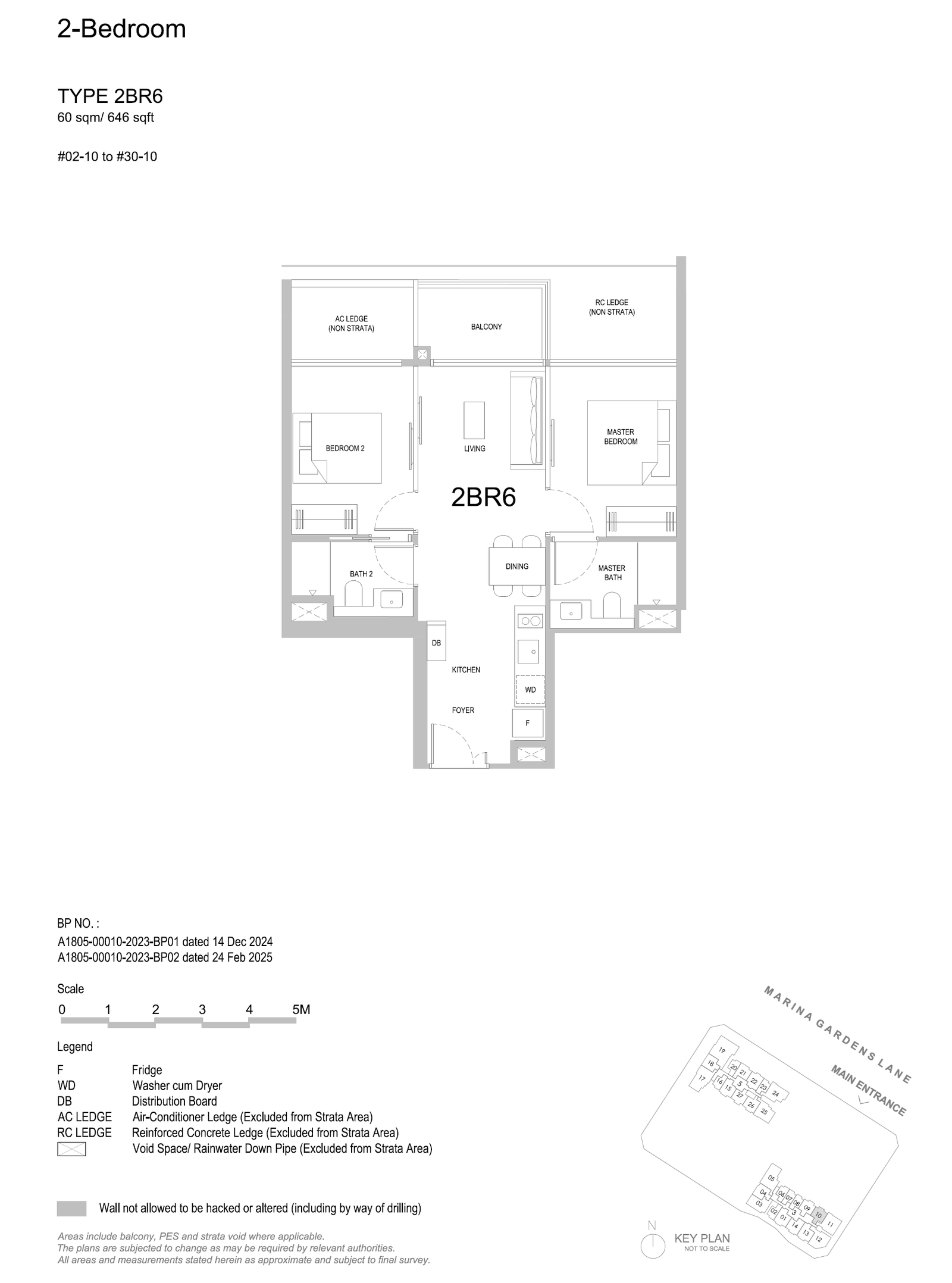 2BR6 floor plan