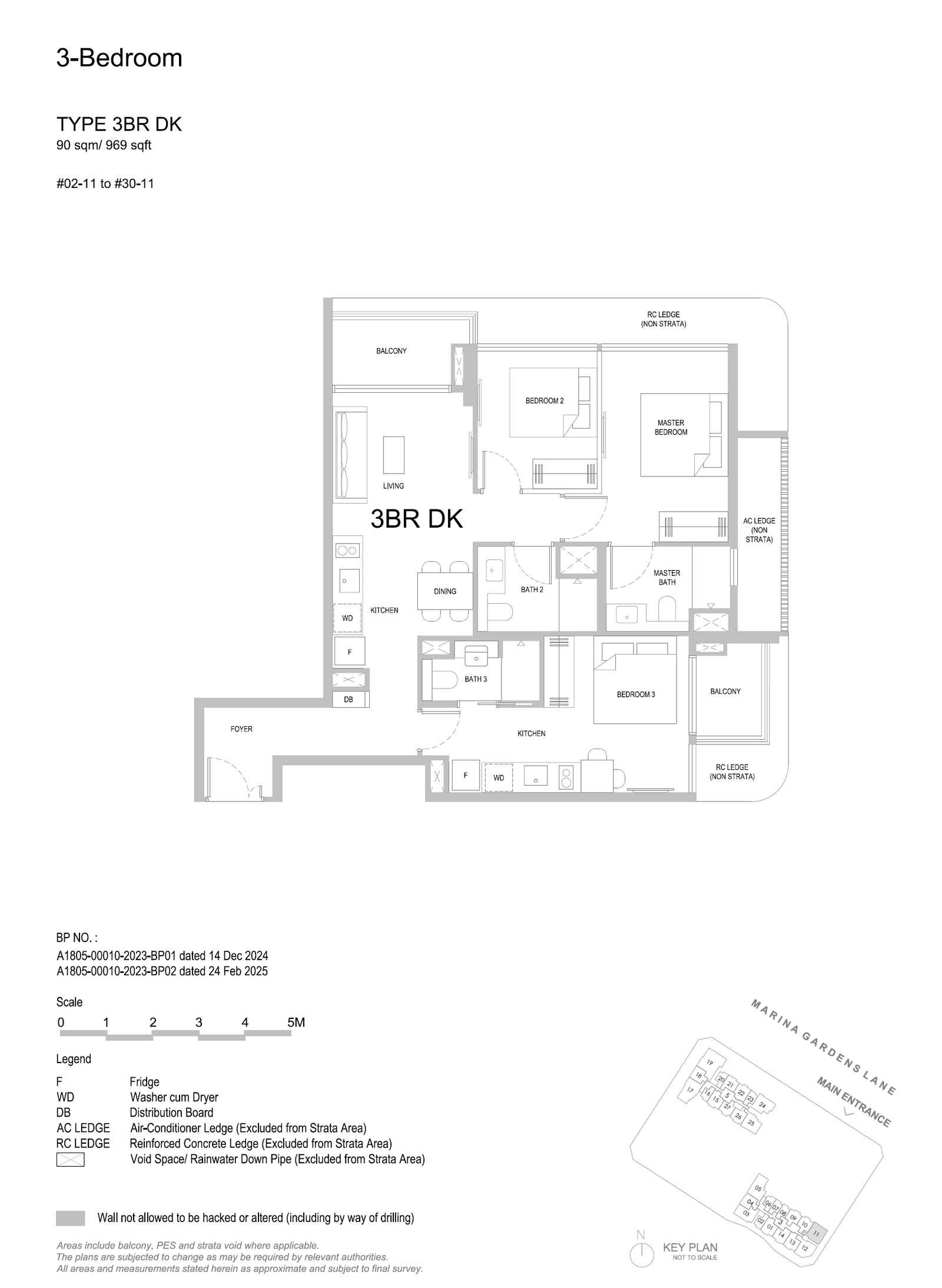 3BRDK floor plan