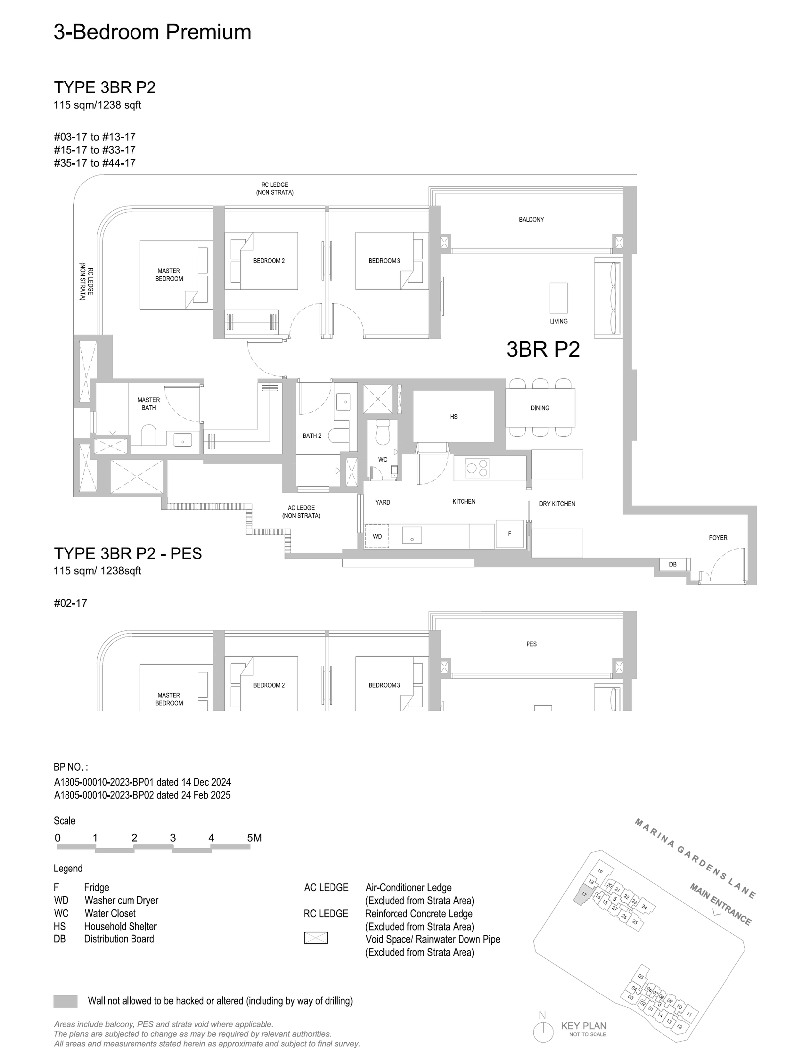 3BRP2PES floor plan