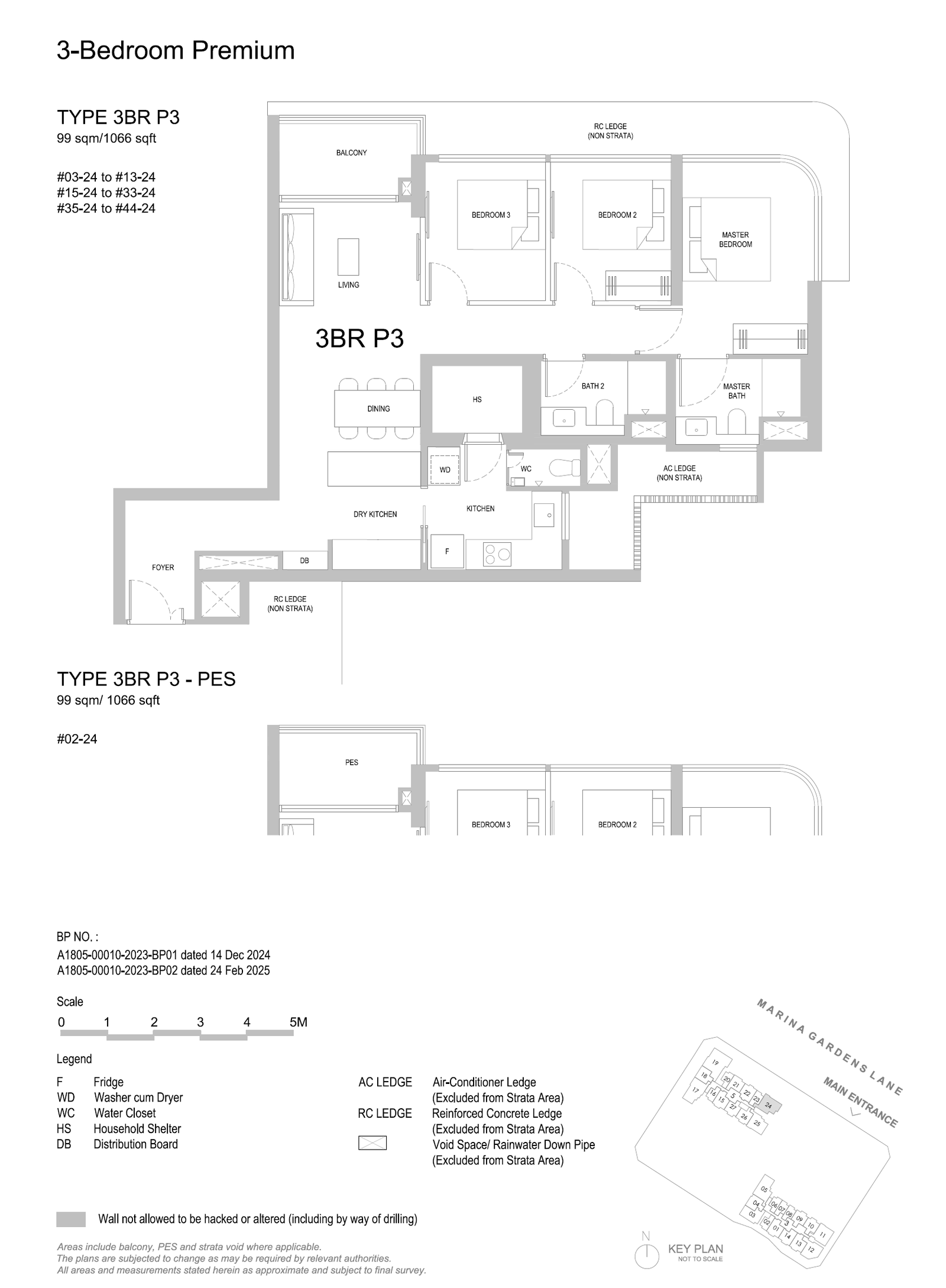 3BRP3PES floor plan