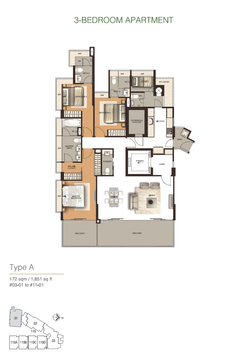 A floor plan