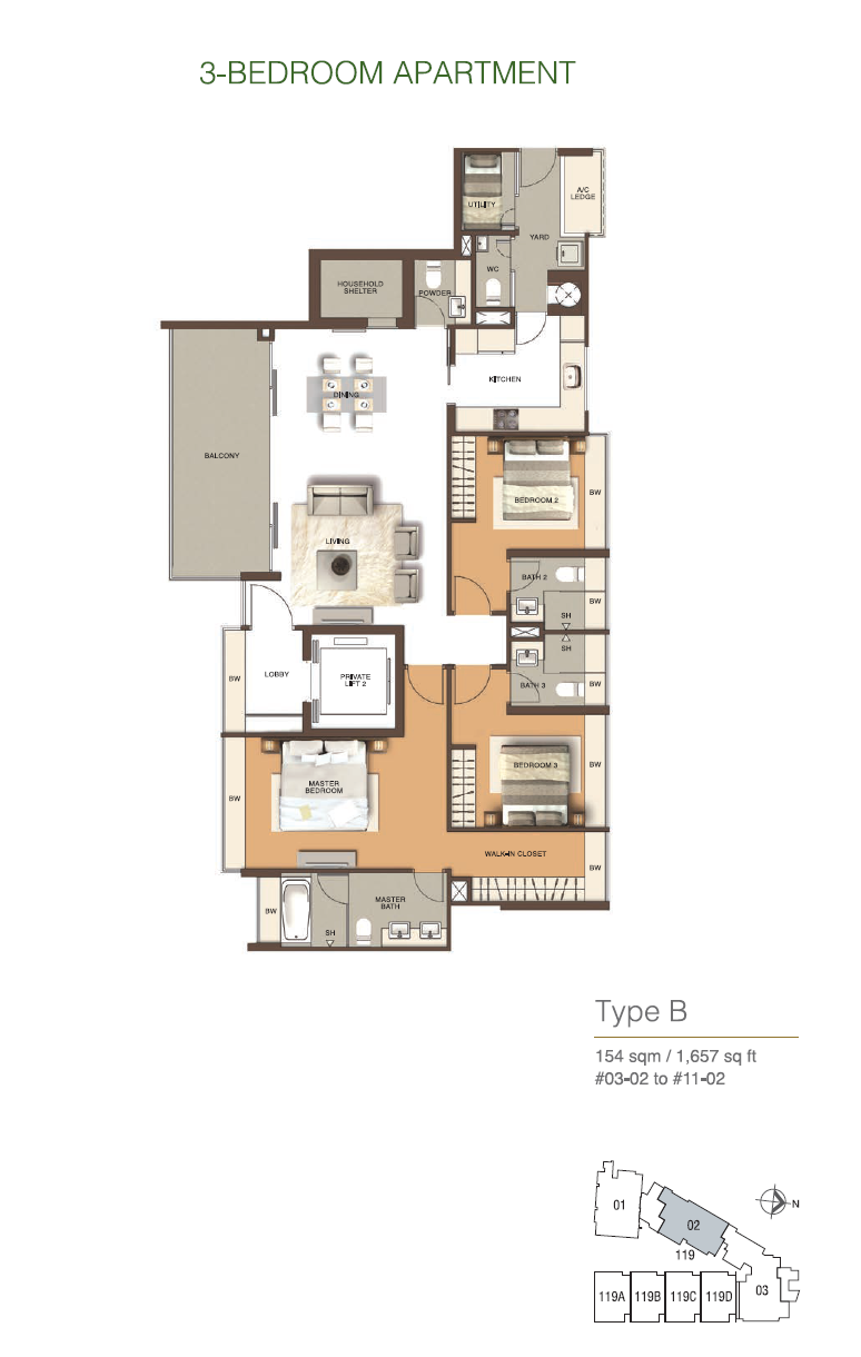 B floor plan