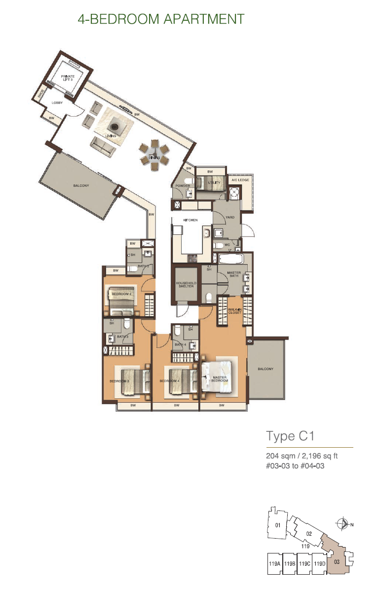 C1 floor plan
