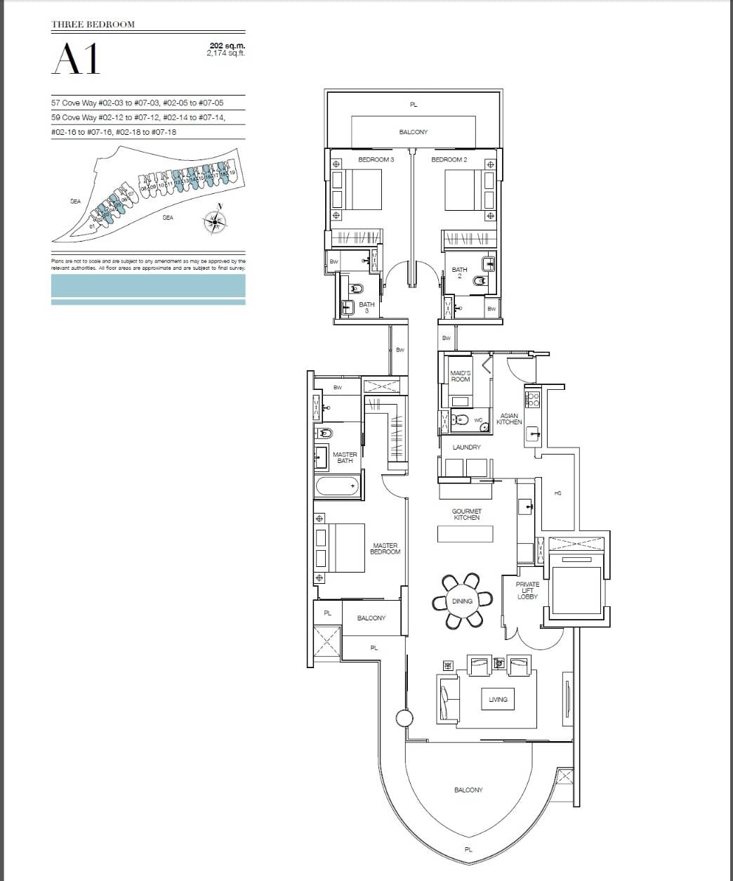 A1 floor plan