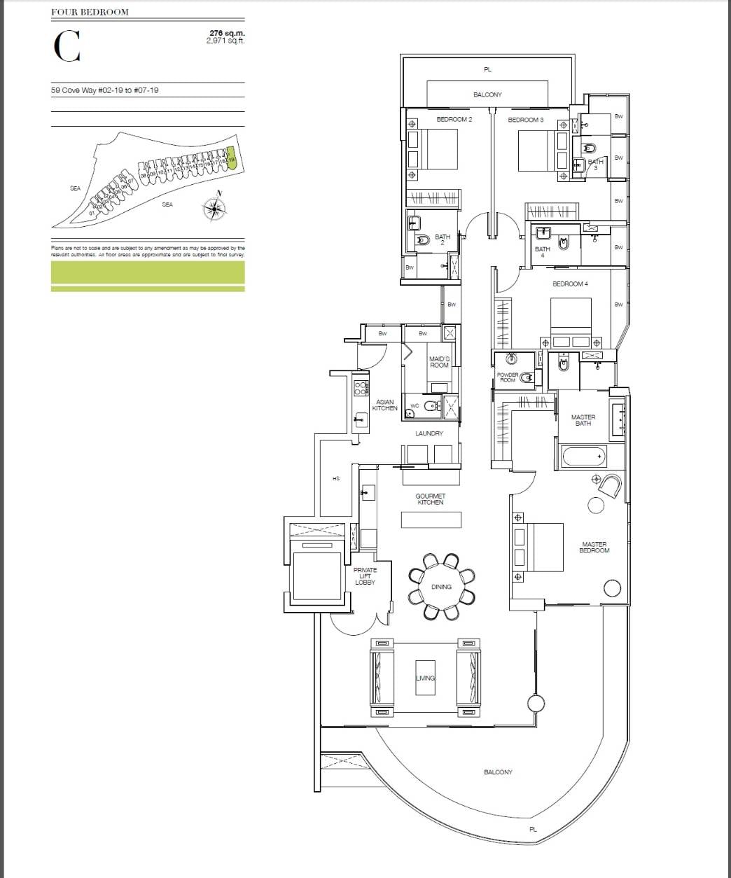 C floor plan