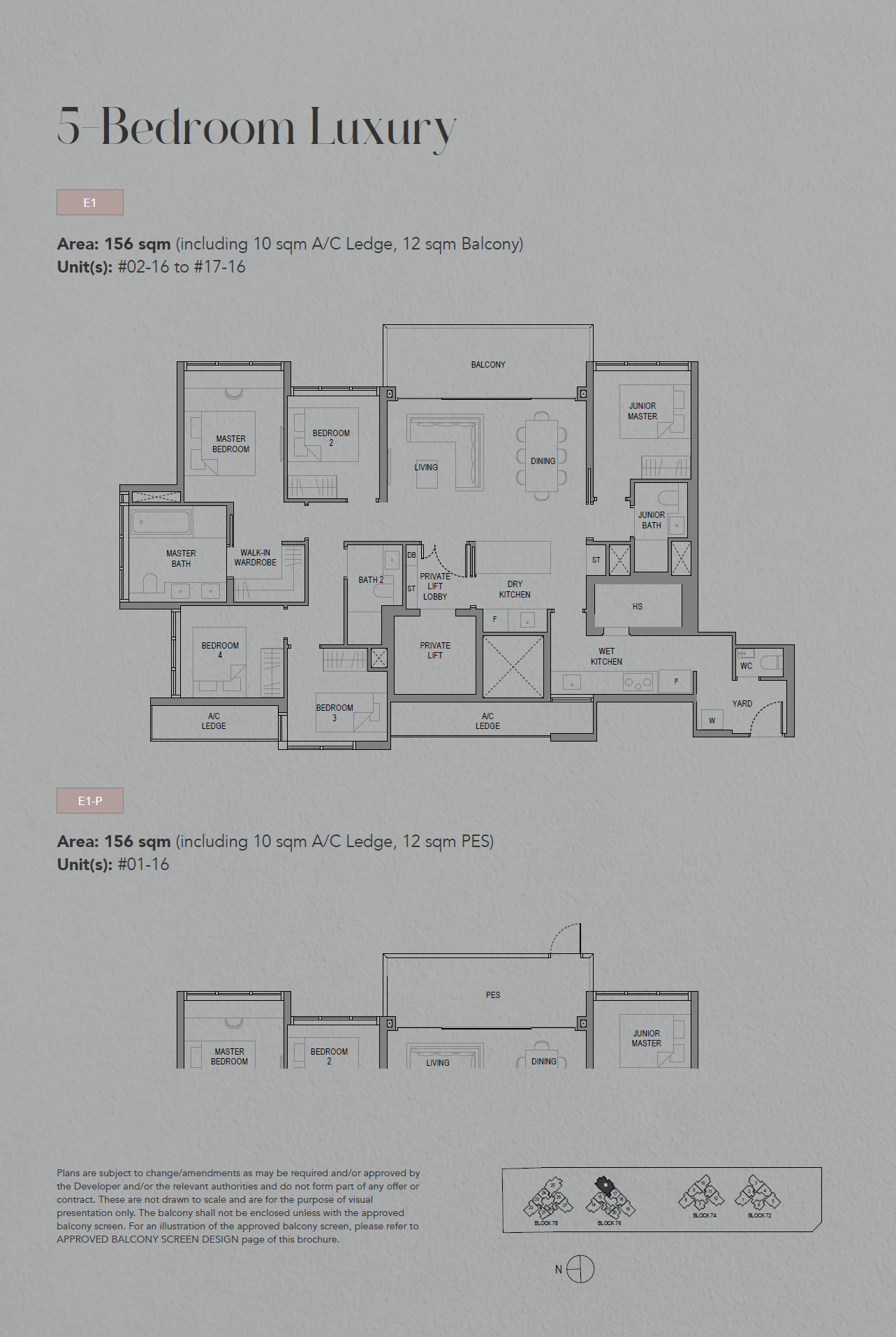 E1 floor plan