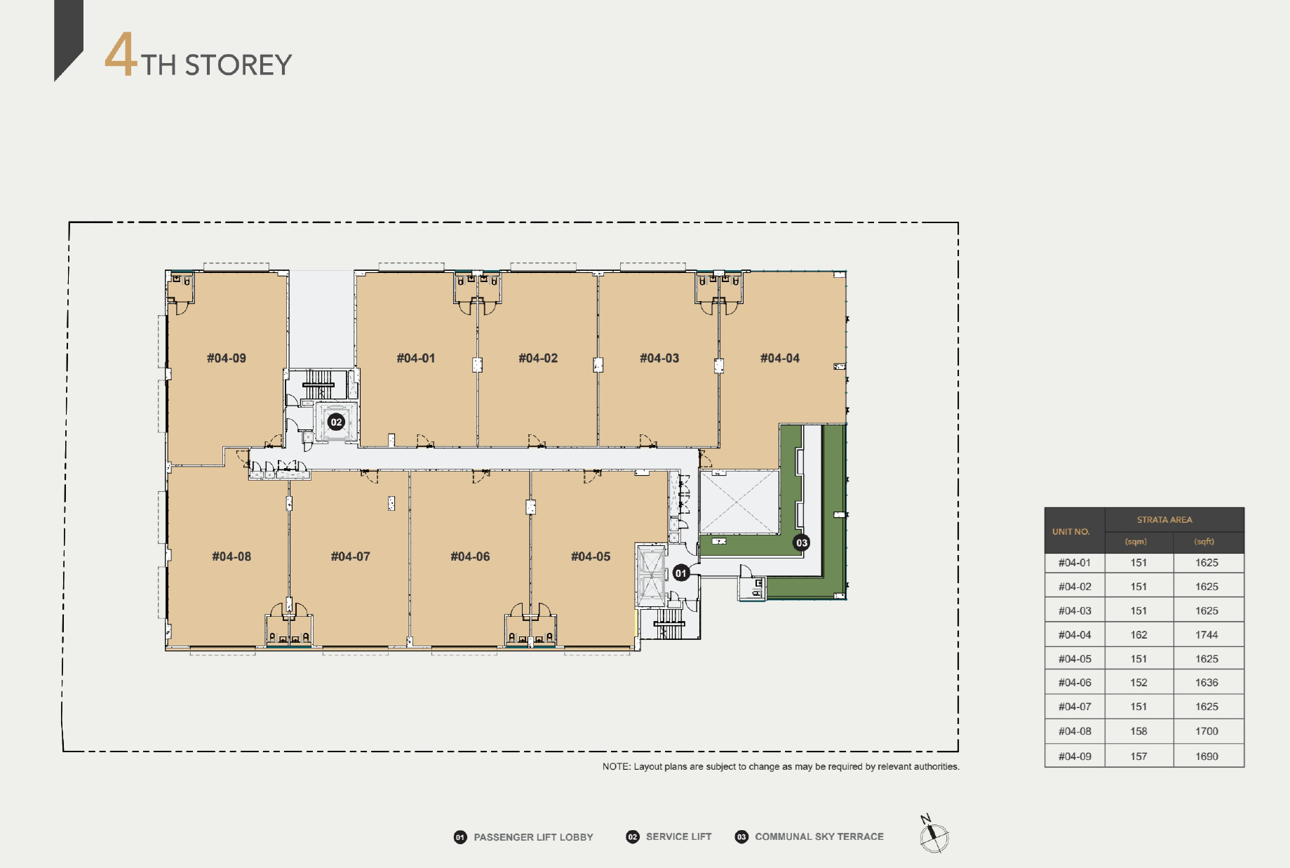 4thStorey floor plan