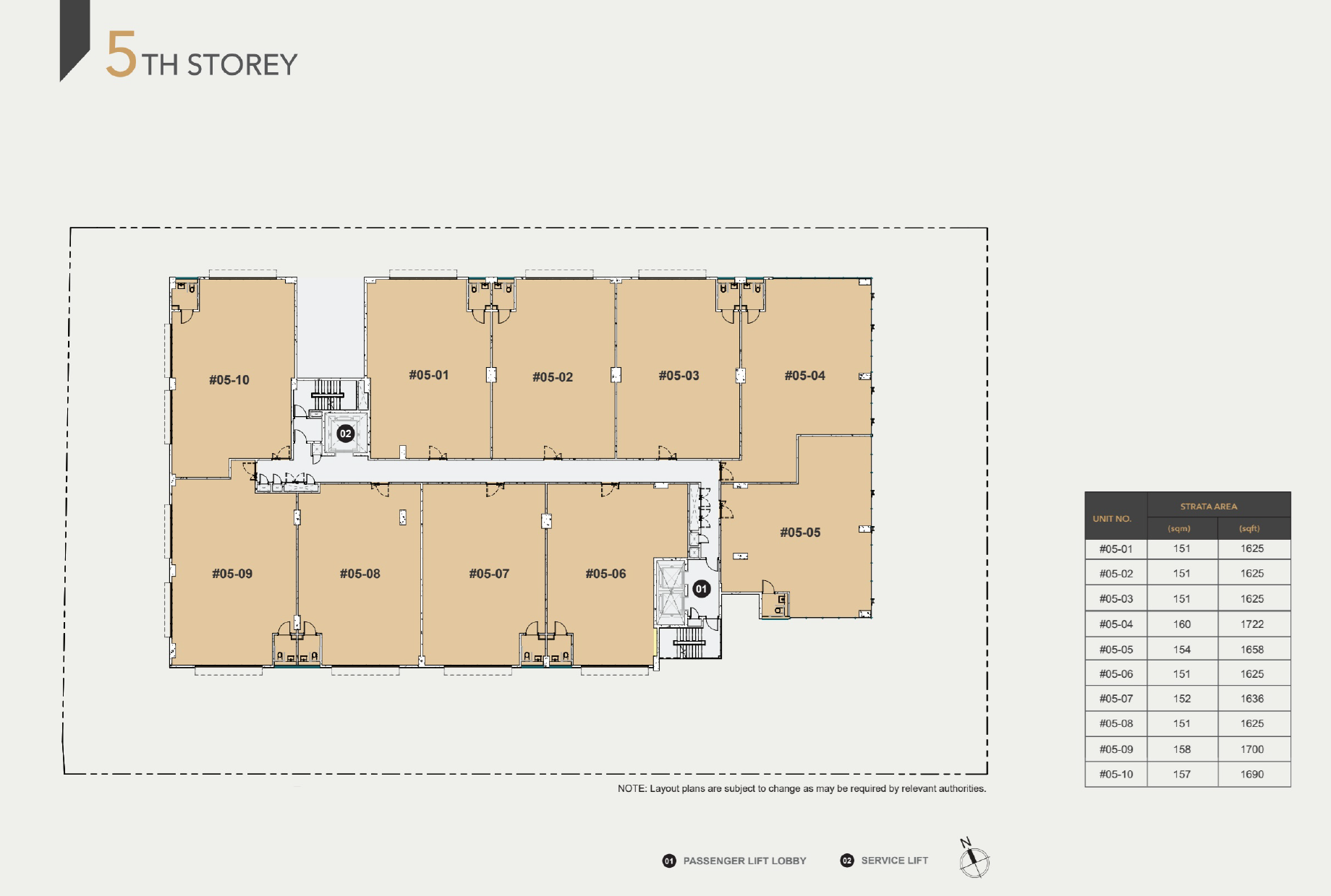 5thStorey floor plan