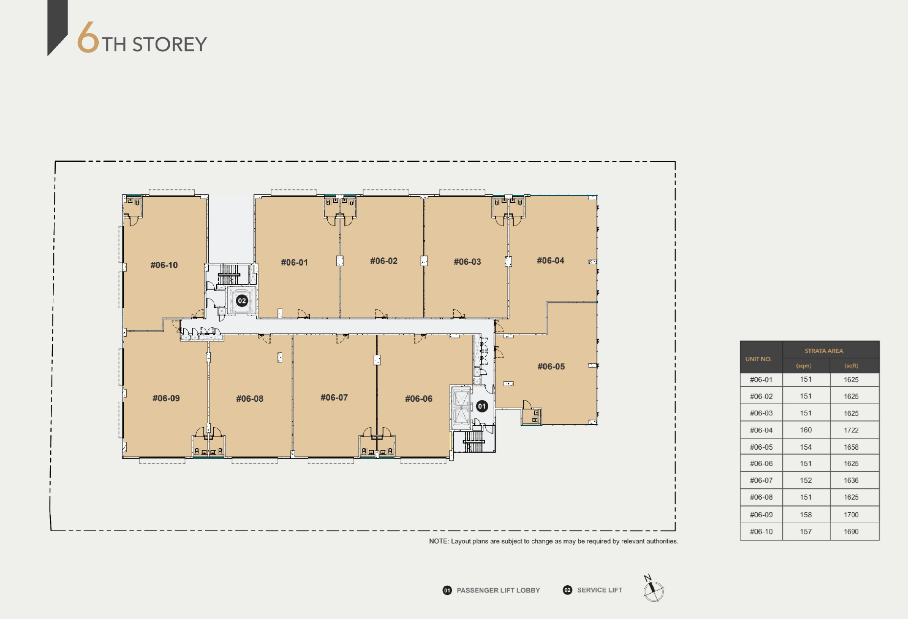 6thStorey floor plan
