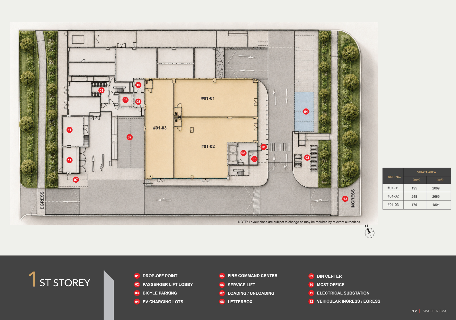 SPACE NOVA site plan 1 — new launch condo in Singapore