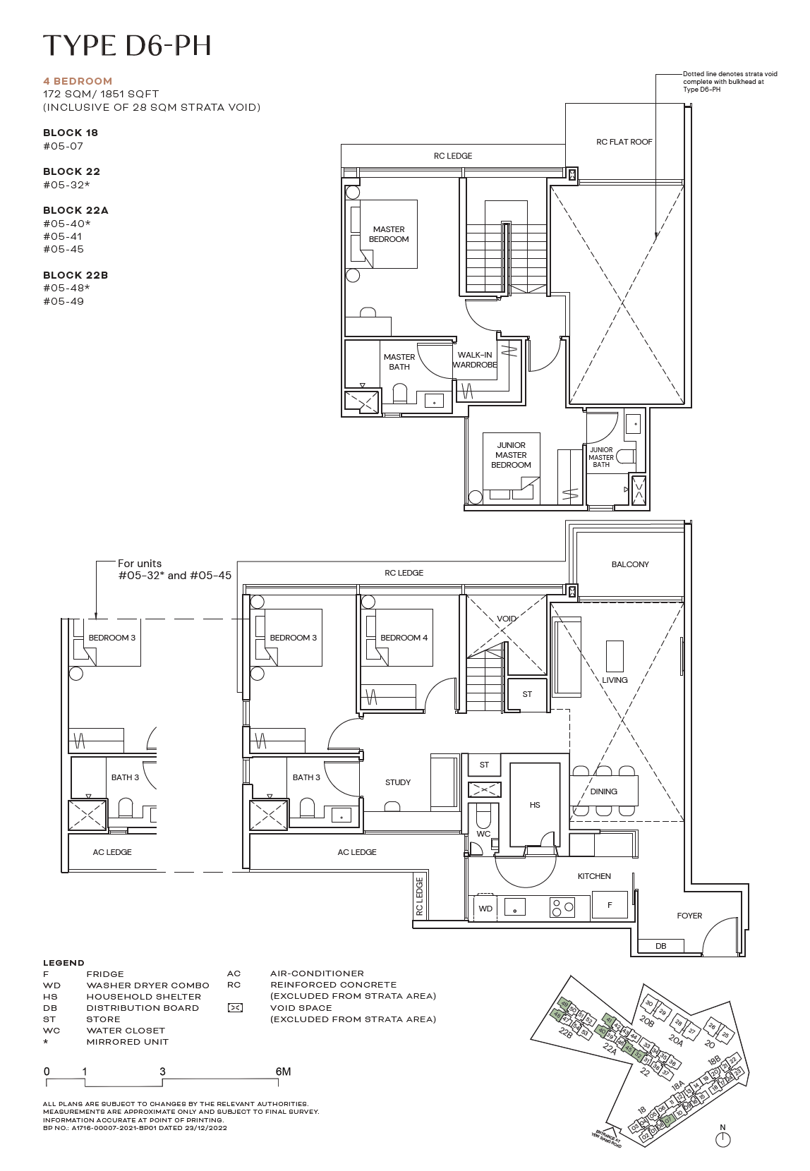 D6-PH floor plan